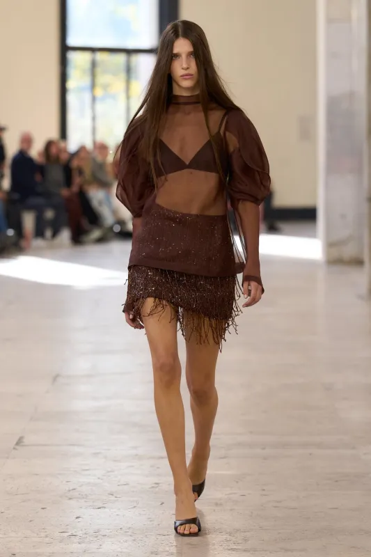 Aire Sequin Skirt sold by Aje