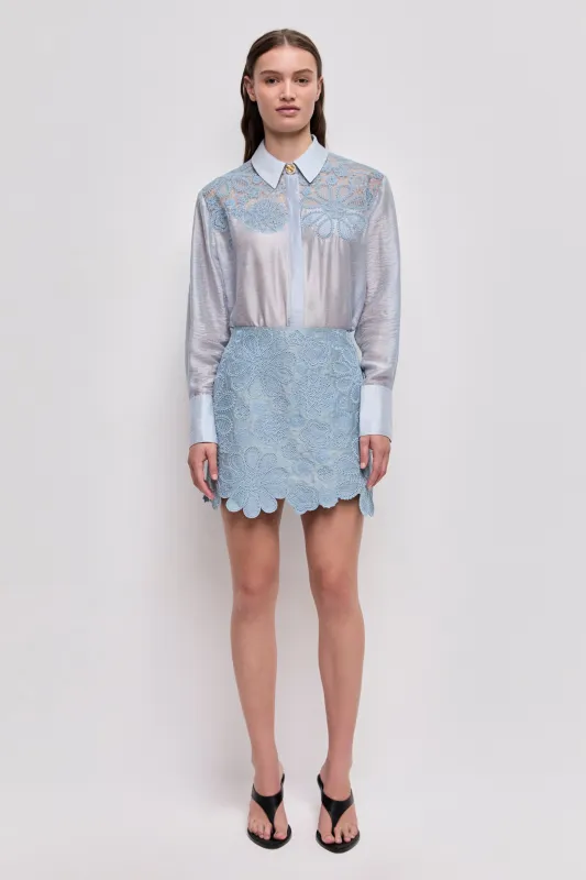 Gia Embroidered Mini Skirt sold by Aje