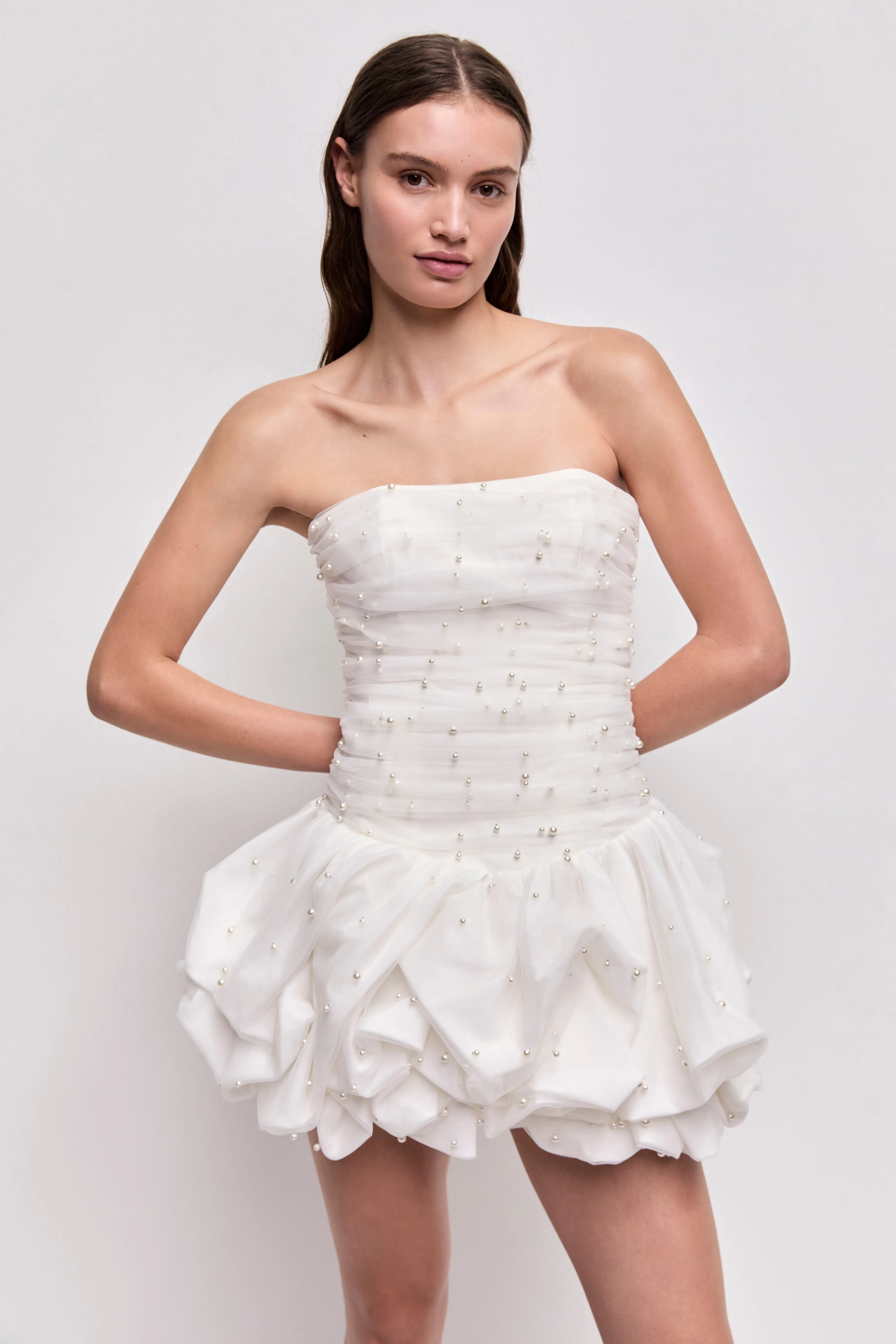 Juniper Bubble Mini Dress sold by Aje product image thumbnail 3