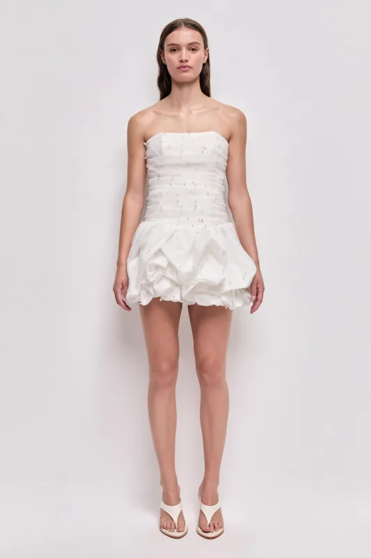 Juniper Bubble Mini Dress made by Aje