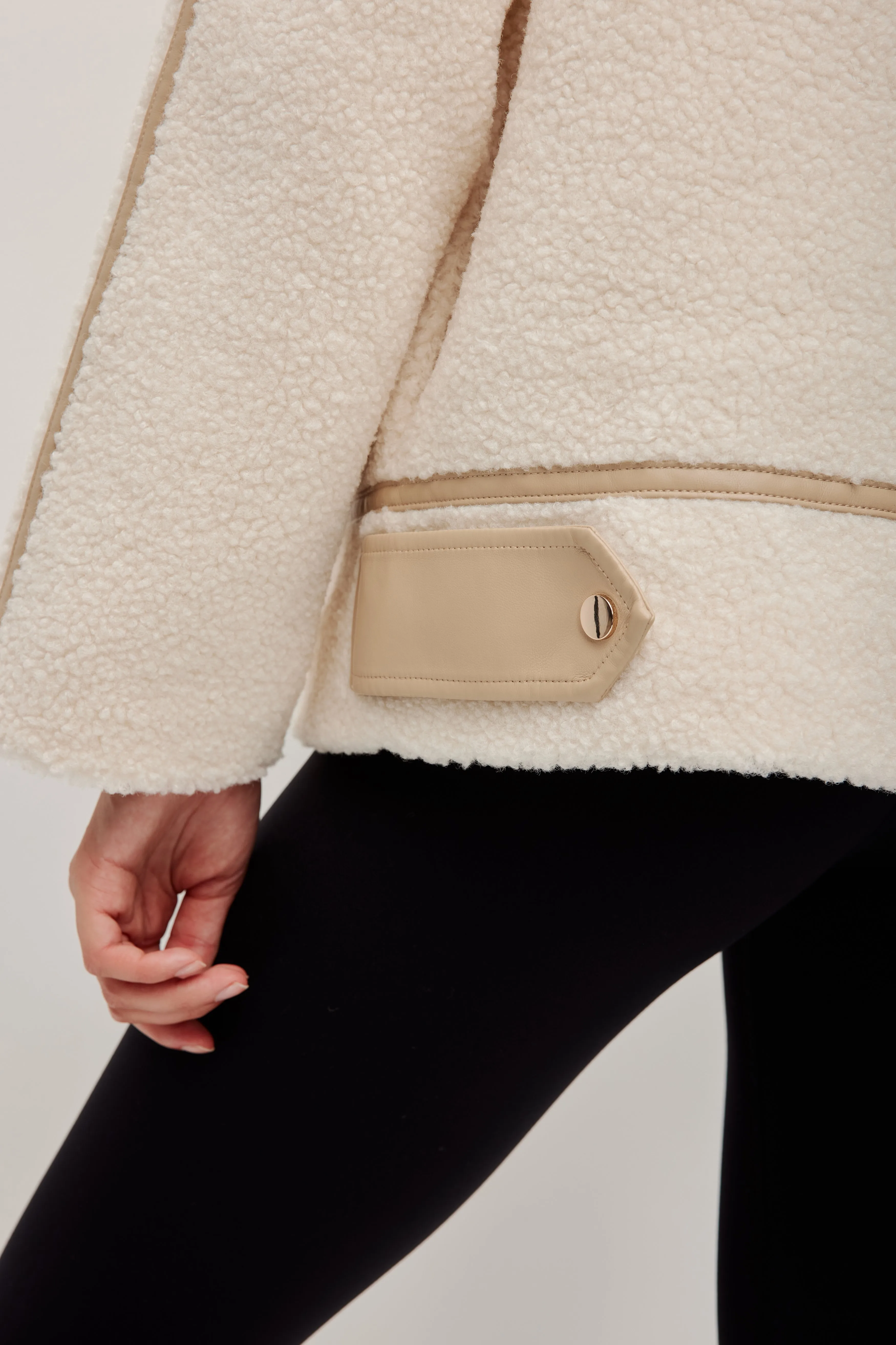 Panelled Sherpa Jacket sold by Aje product image thumbnail 5