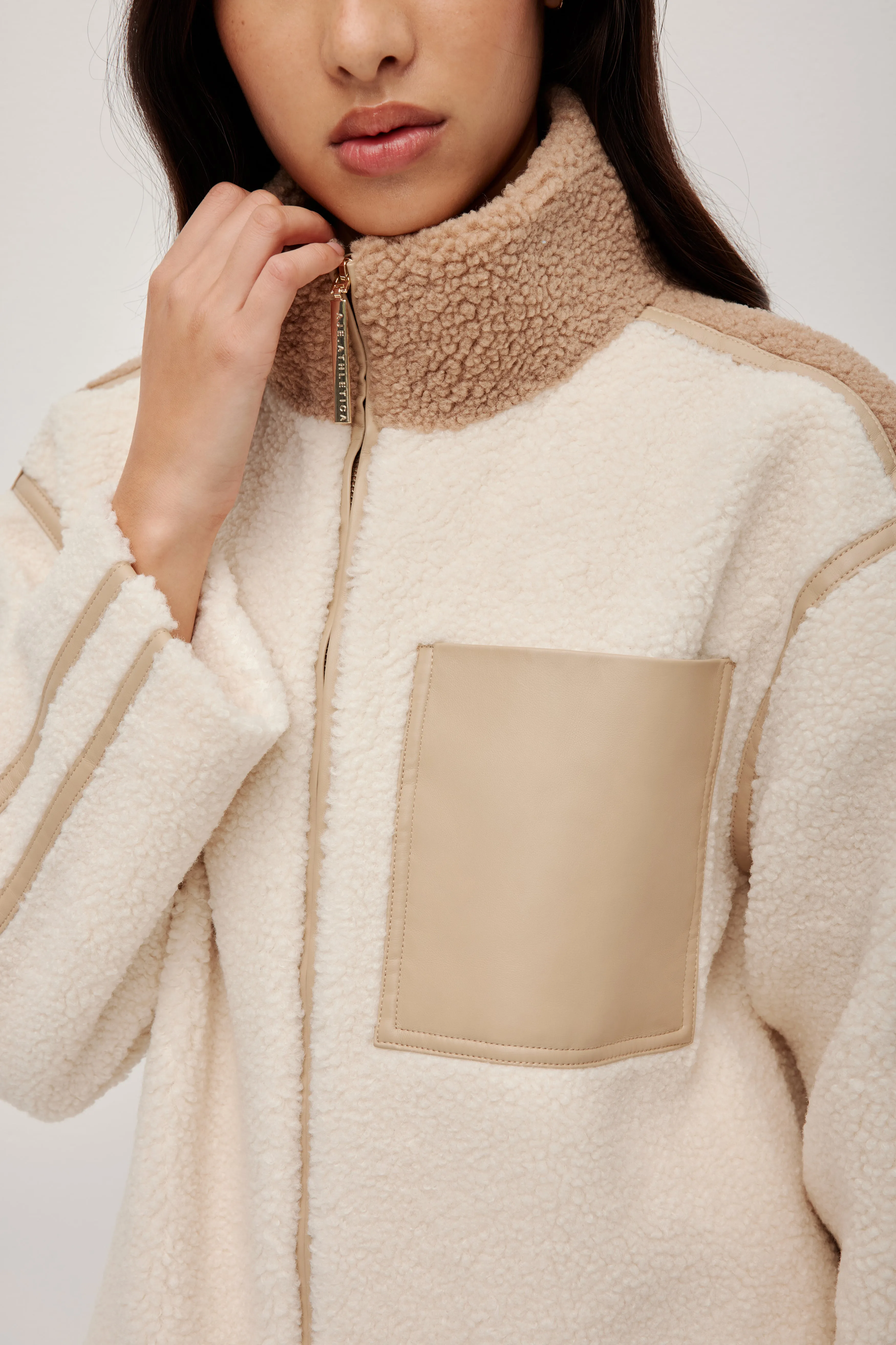 Panelled Sherpa Jacket sold by Aje product image thumbnail 4