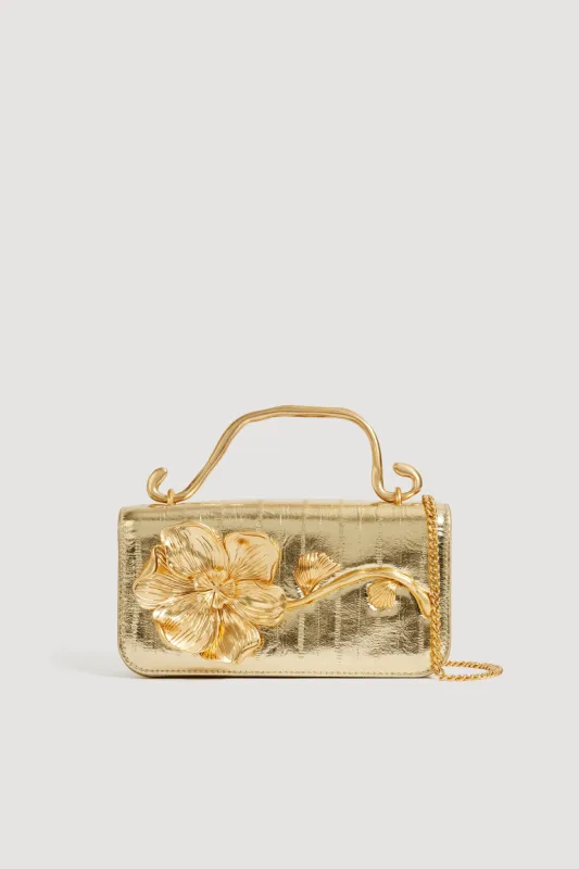 Celeste Emboss Flower Clutch made by Aje