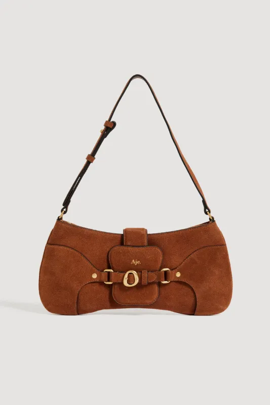 Macy Suede Baguette Bag made by Aje