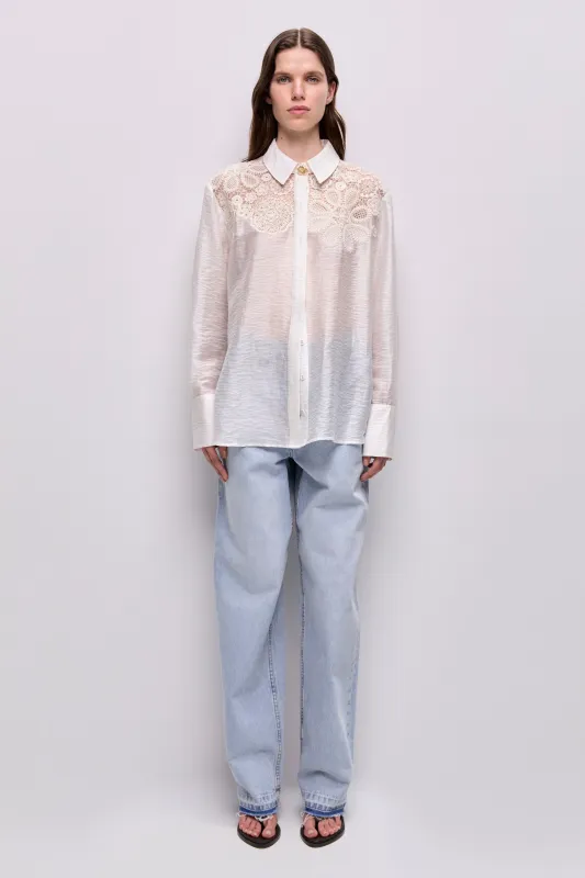 Gia Embroidered Shirt made by Aje
