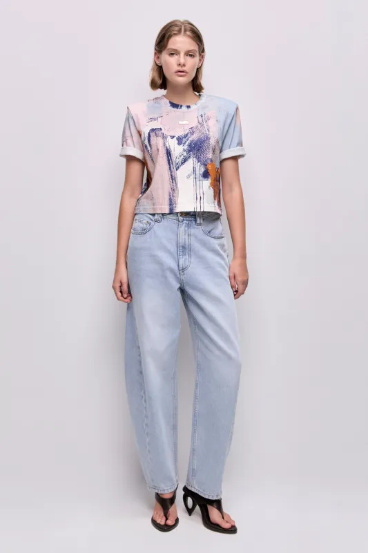 Lettera Printed Tee made by Aje