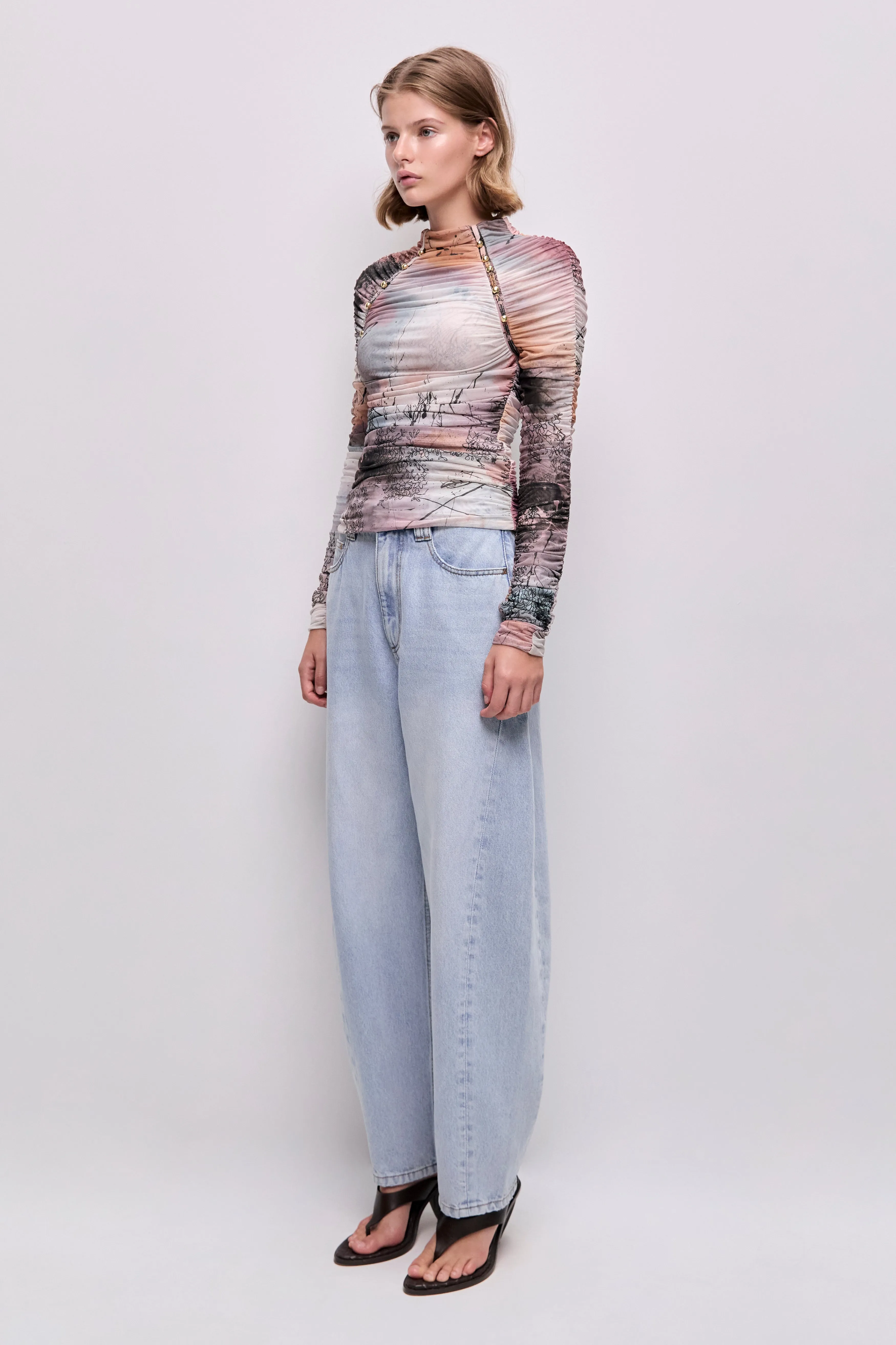 Carline Gathered Mesh Top sold by Aje product image thumbnail 5