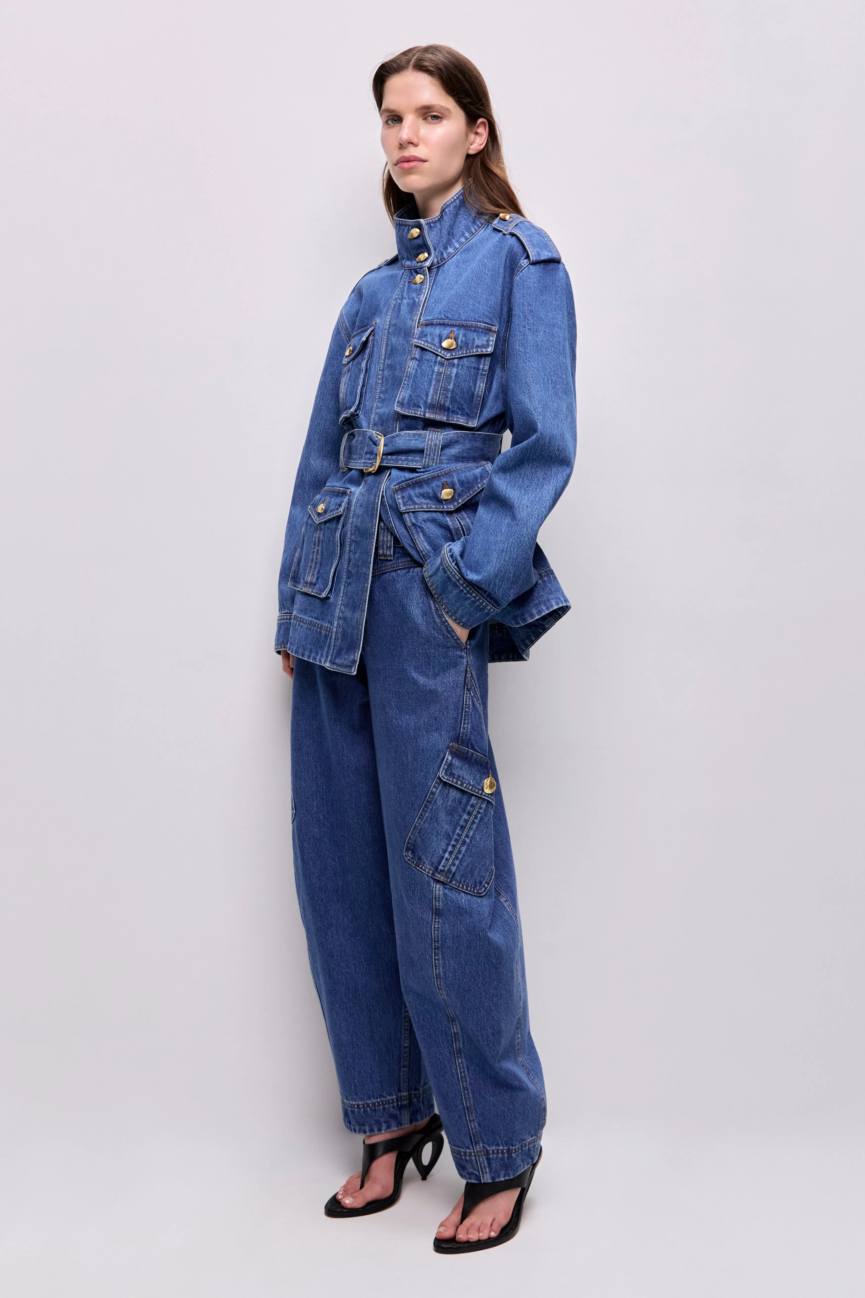 Loxley Denim Trench Jacket sold by Aje product image thumbnail 5
