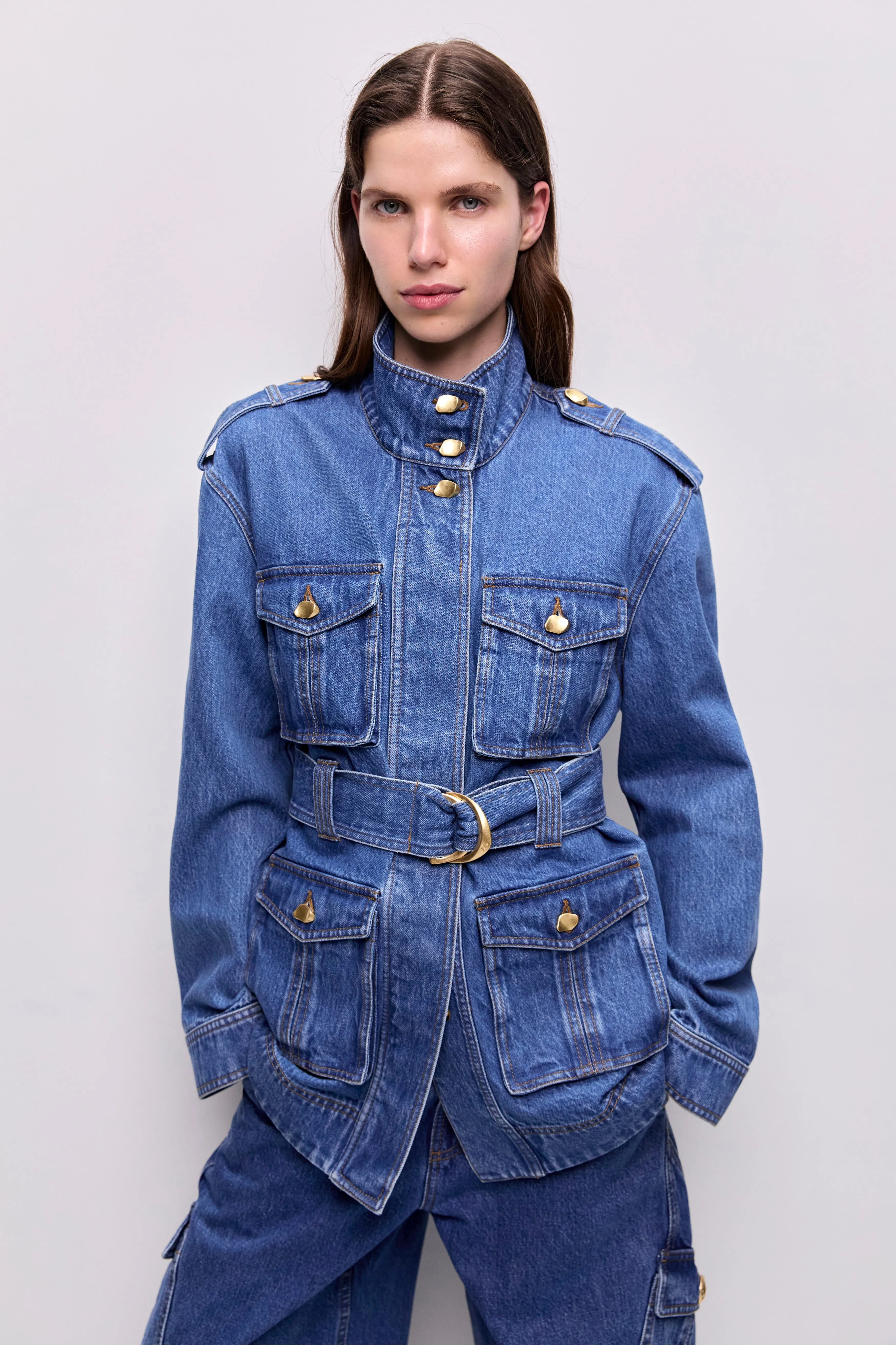 Loxley Denim Trench Jacket sold by Aje product image thumbnail 3