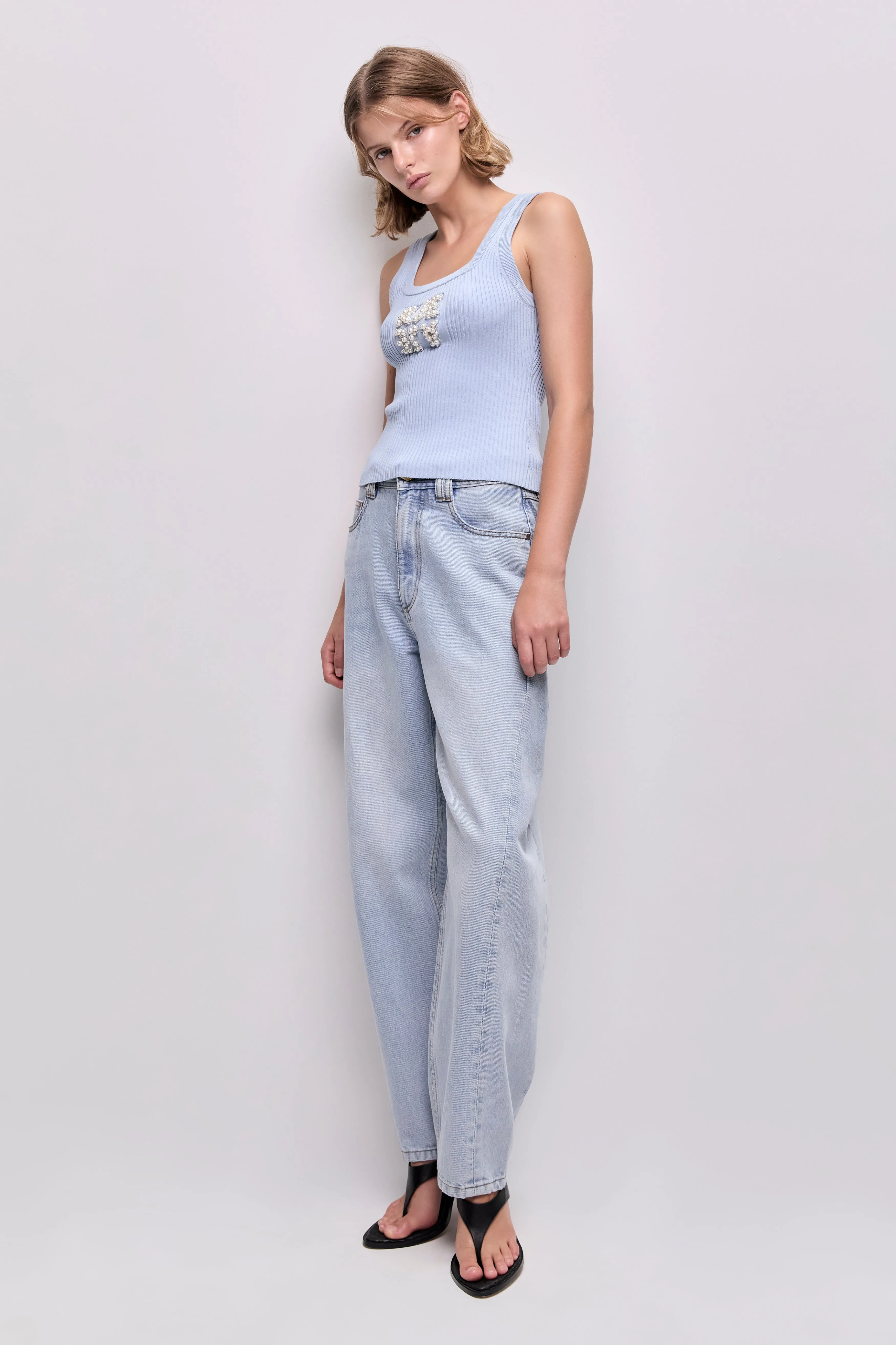 Andie Pearl Logo Tank sold by Aje product image thumbnail 5