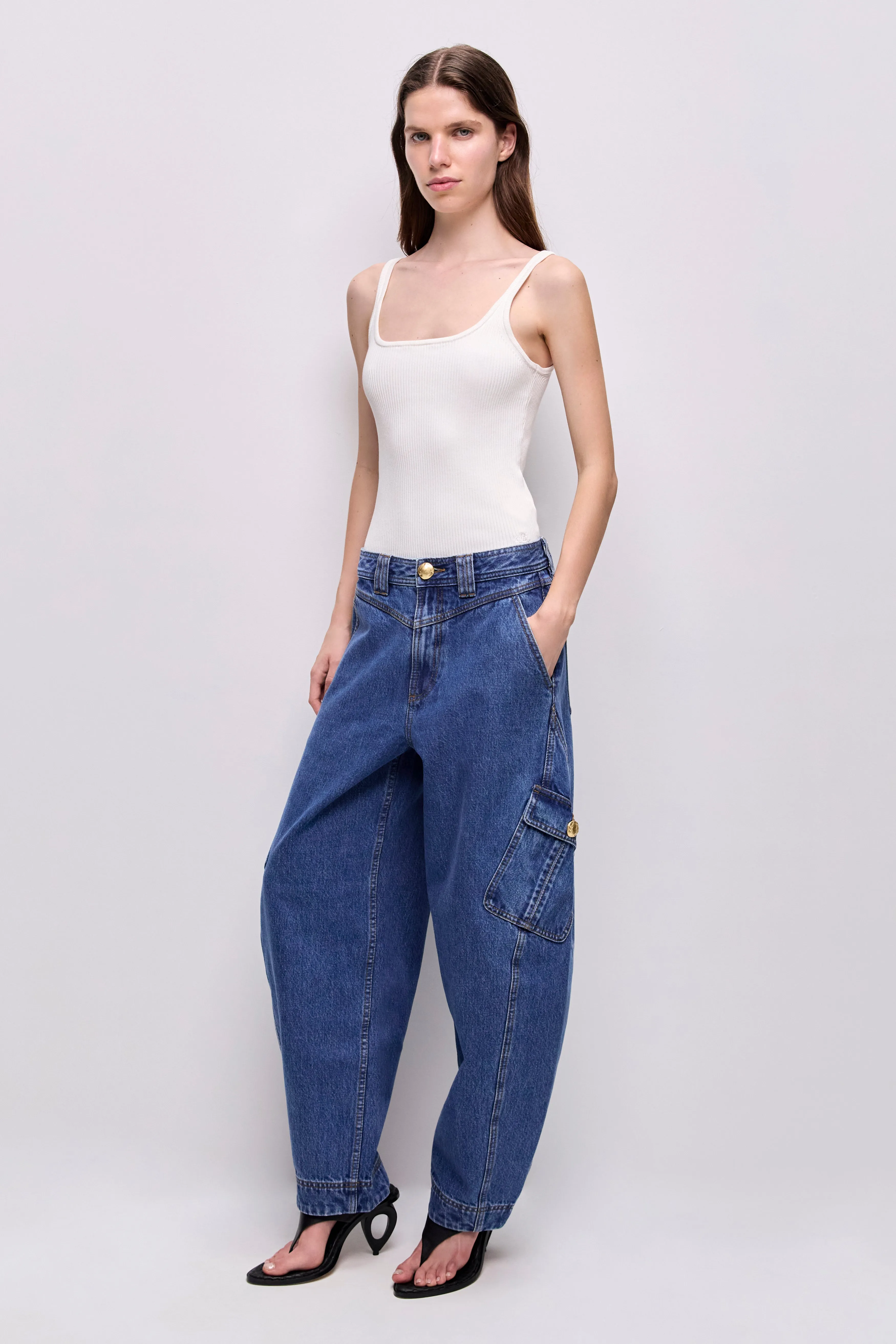 Loxley Cargo Barrel Jean sold by Aje product image thumbnail 3