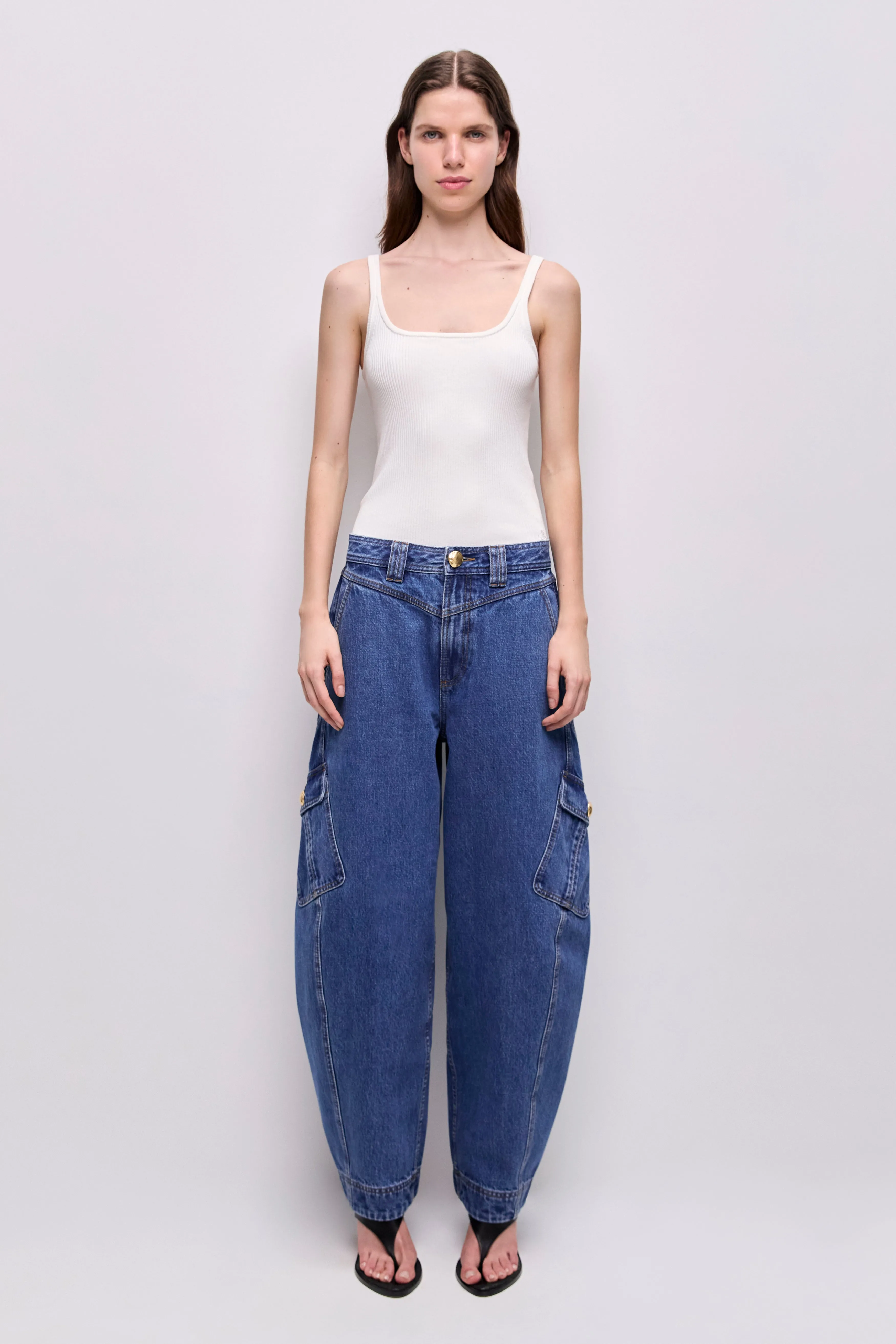 Loxley Cargo Barrel Jean sold by Aje