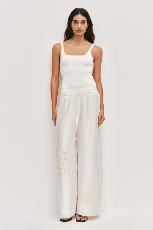 Gia Embroidered Pant made by Aje