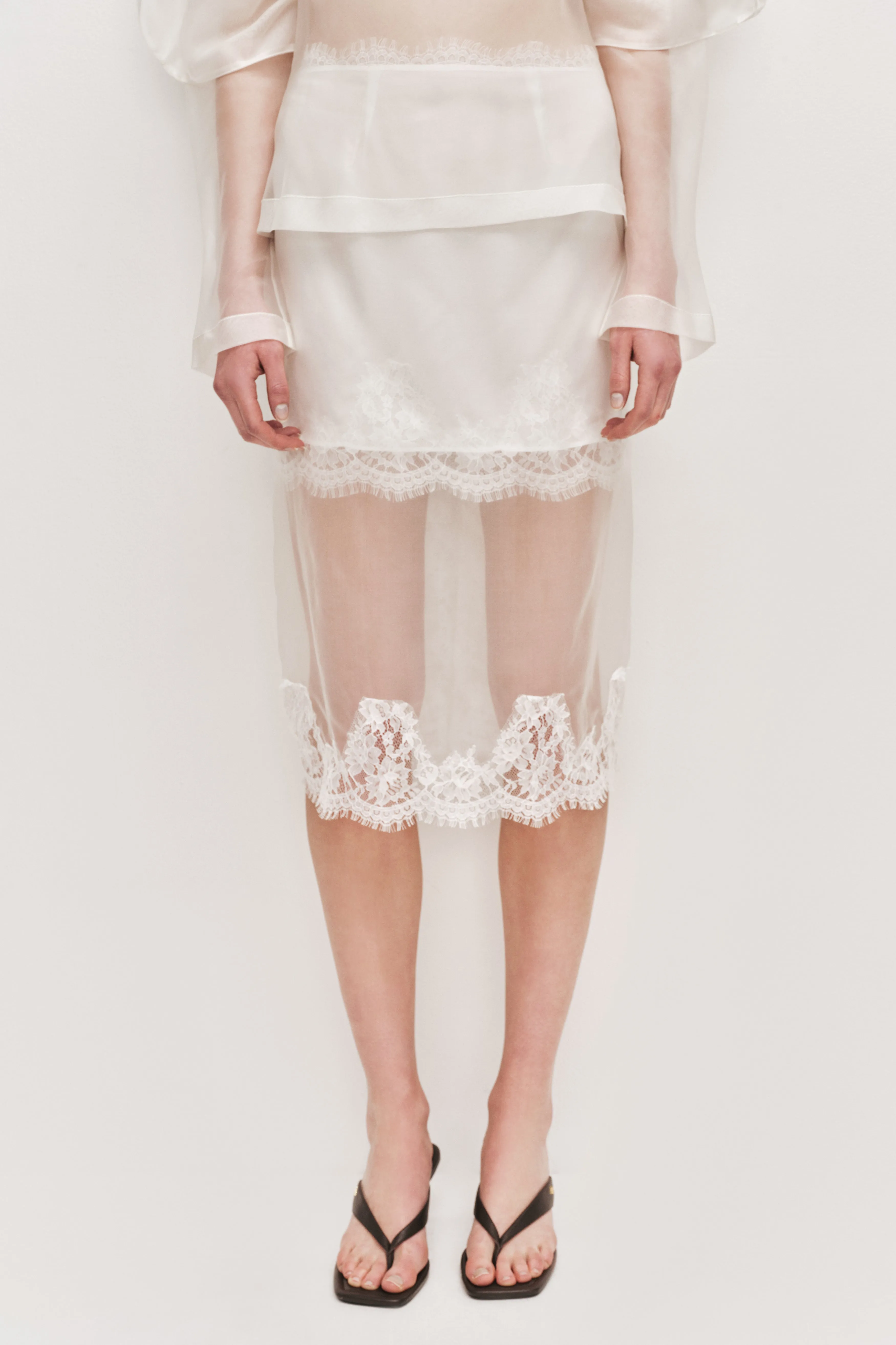 Ophelia Lace Skirt sold by Aje