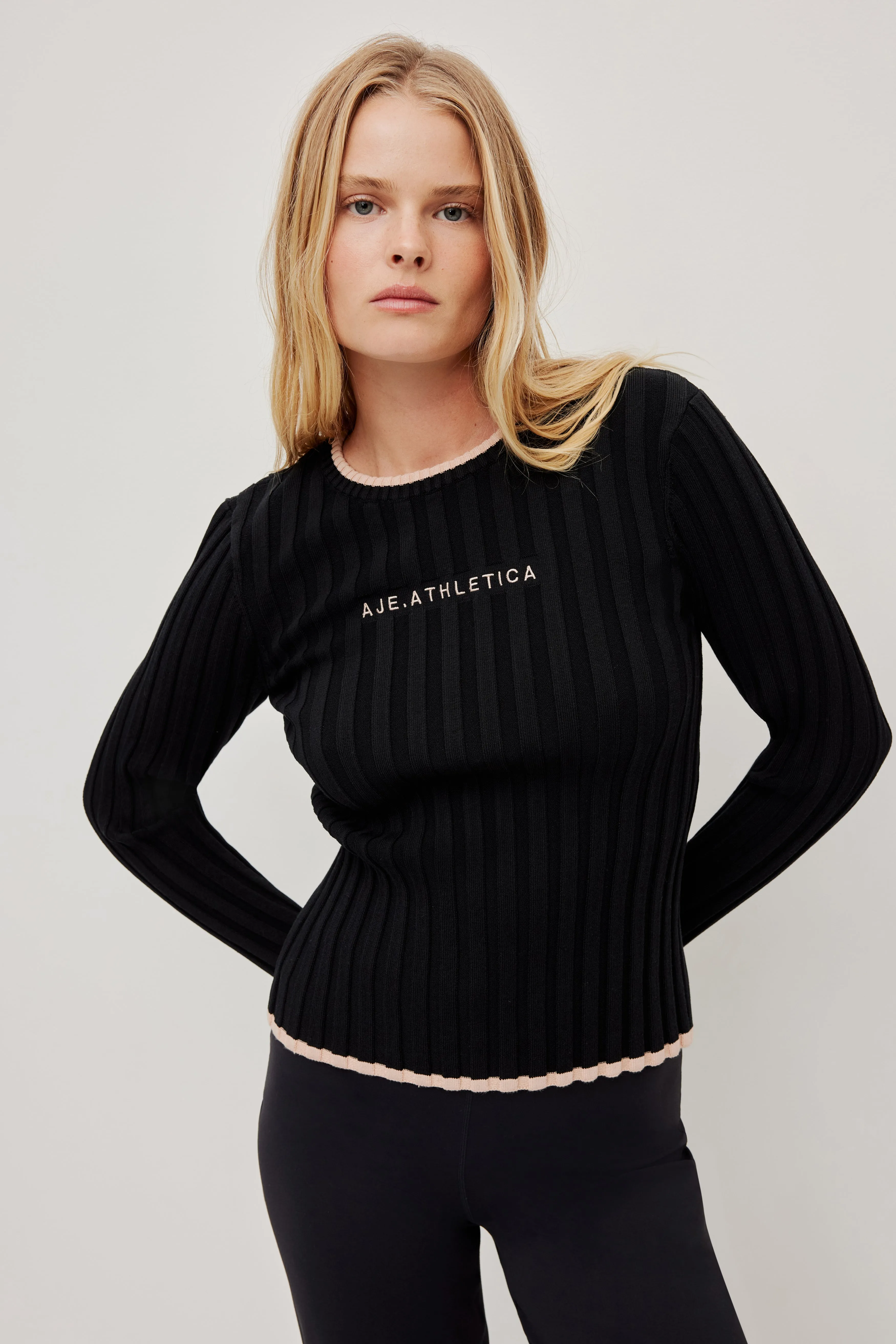 Long Sleeve Rib Knit Top 438 sold by Aje product image thumbnail 3