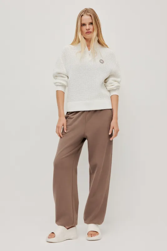 1/4 Zip Waffle Knit Jumper made by Aje