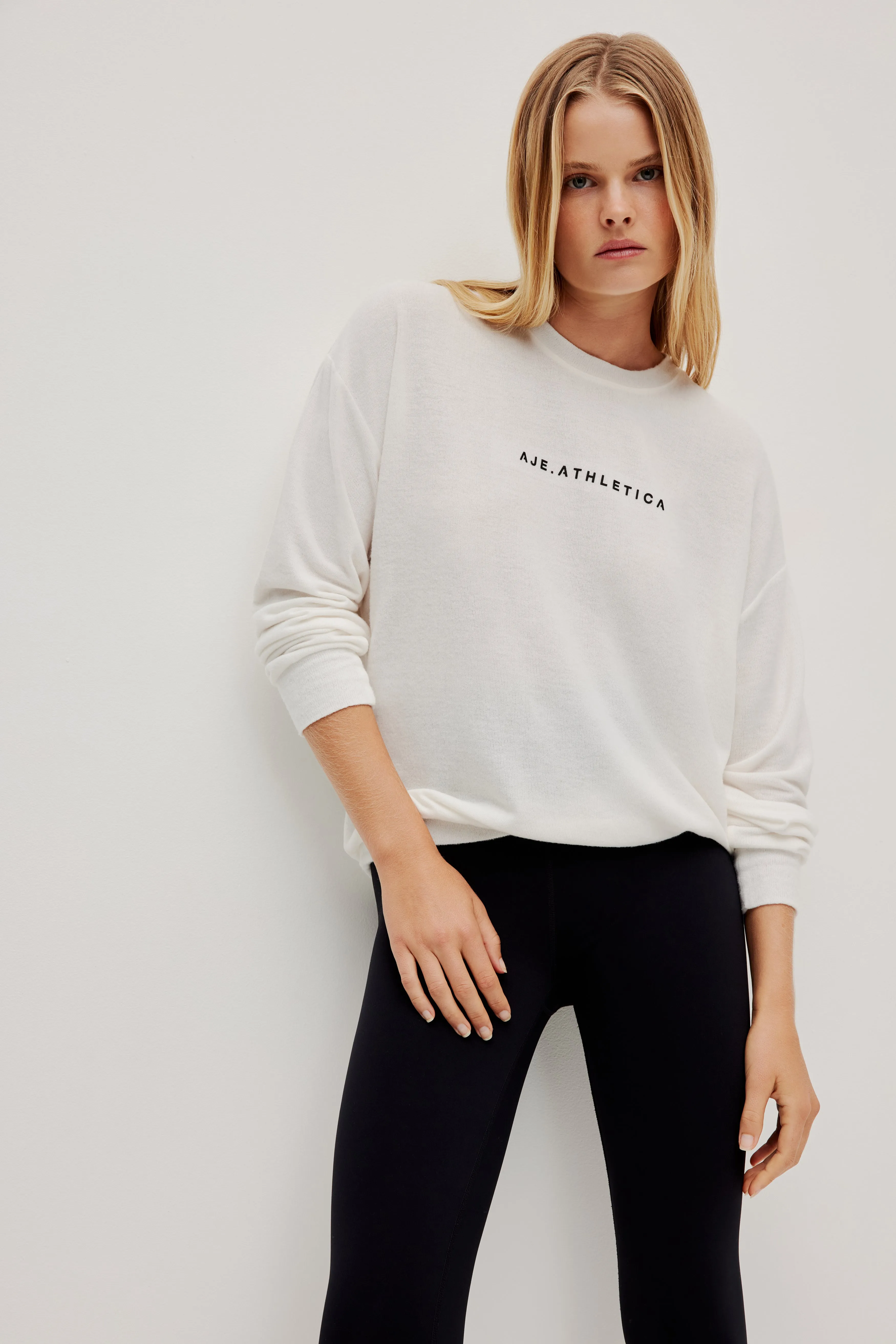 Textured Long Sleeve Tee sold by Aje product image thumbnail 3
