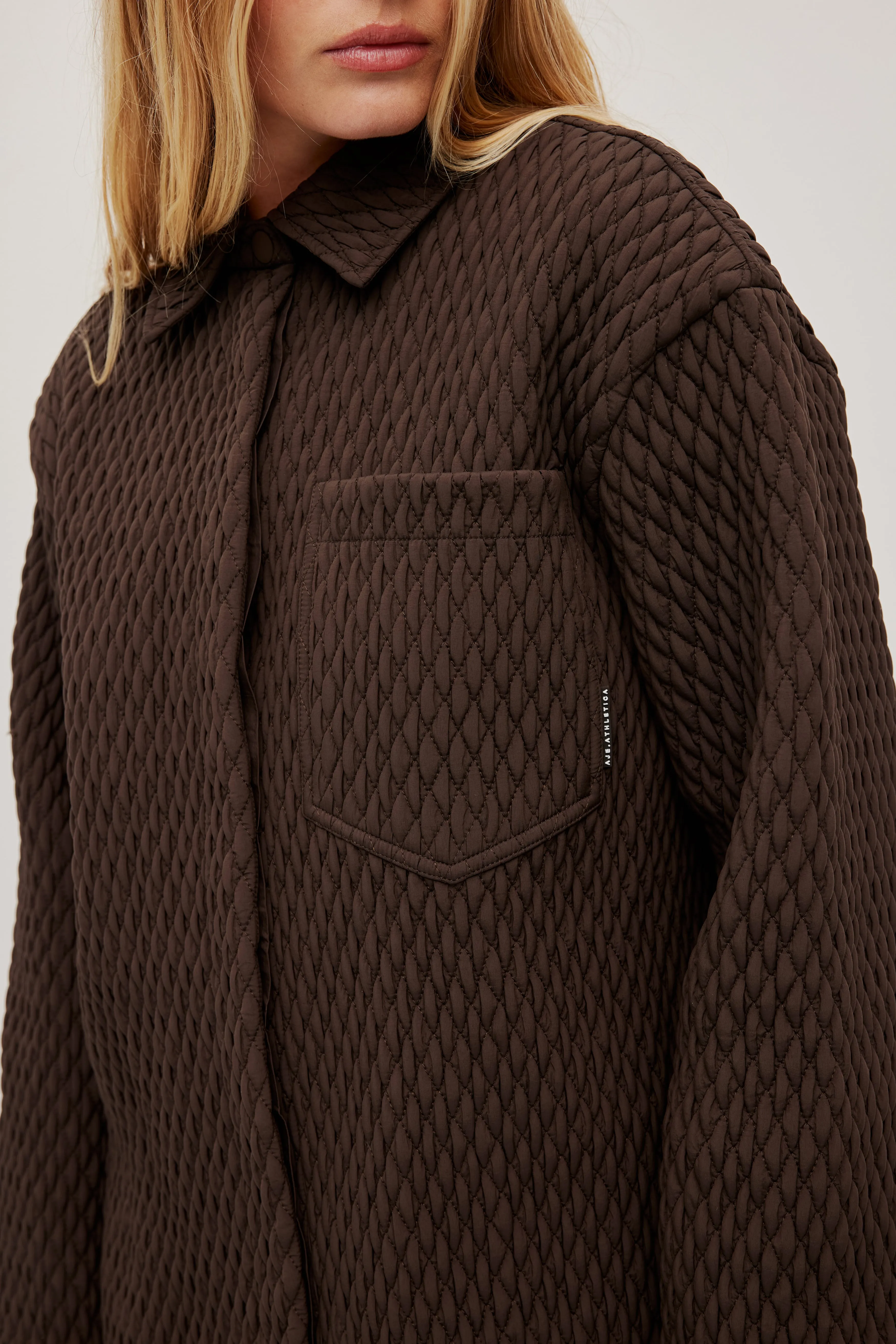 Quilted Logotape Shirt 406 sold by Aje product image thumbnail 4