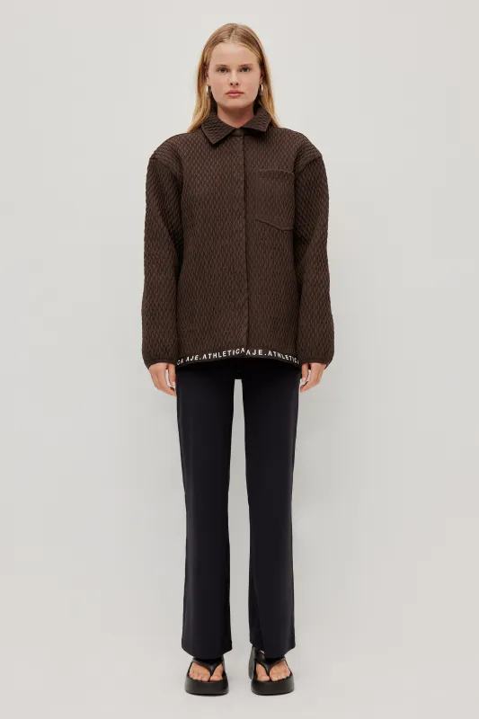 Quilted Logotape Shirt 406 made by Aje