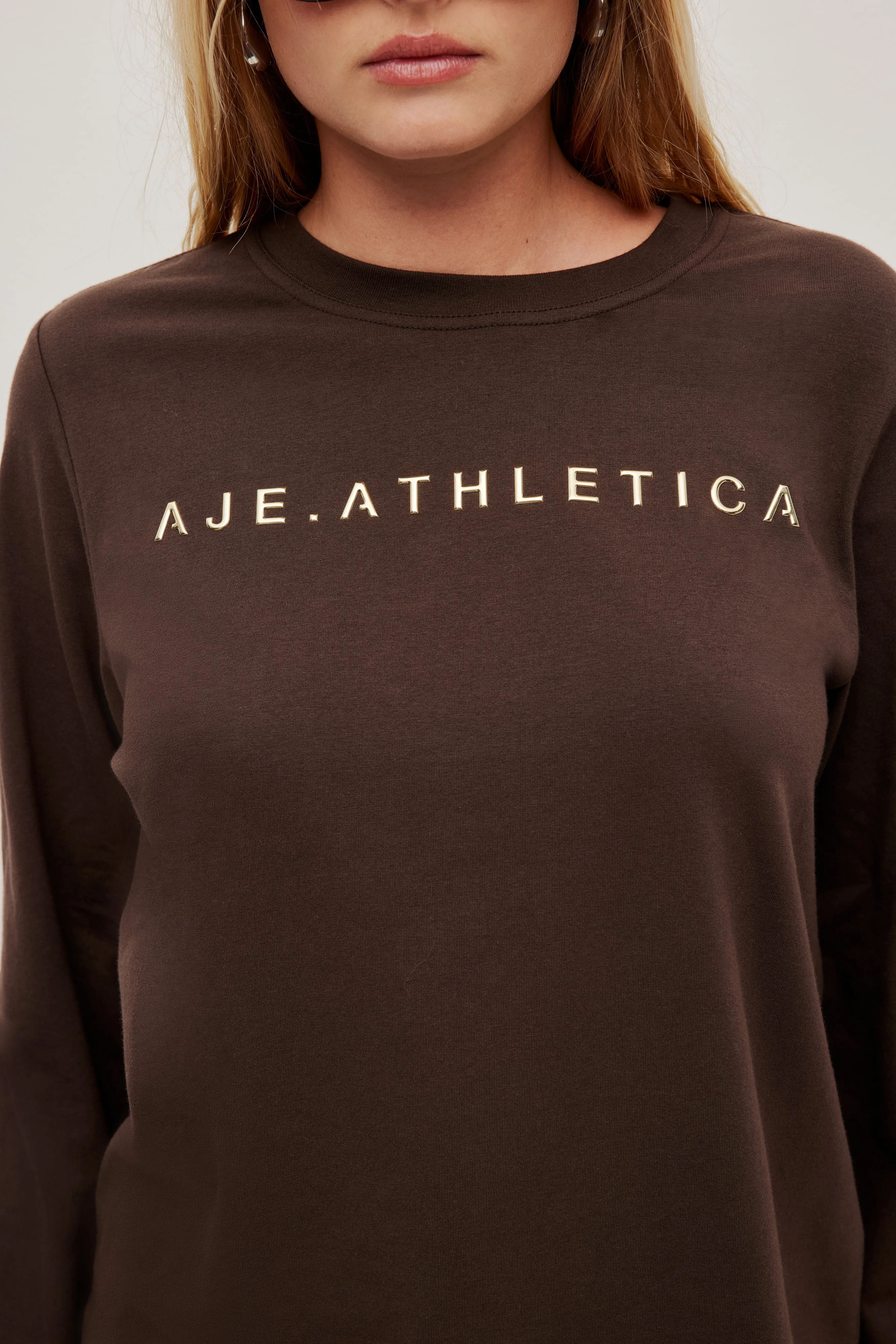 Long Sleeve Logo Tee sold by Aje product image thumbnail 4