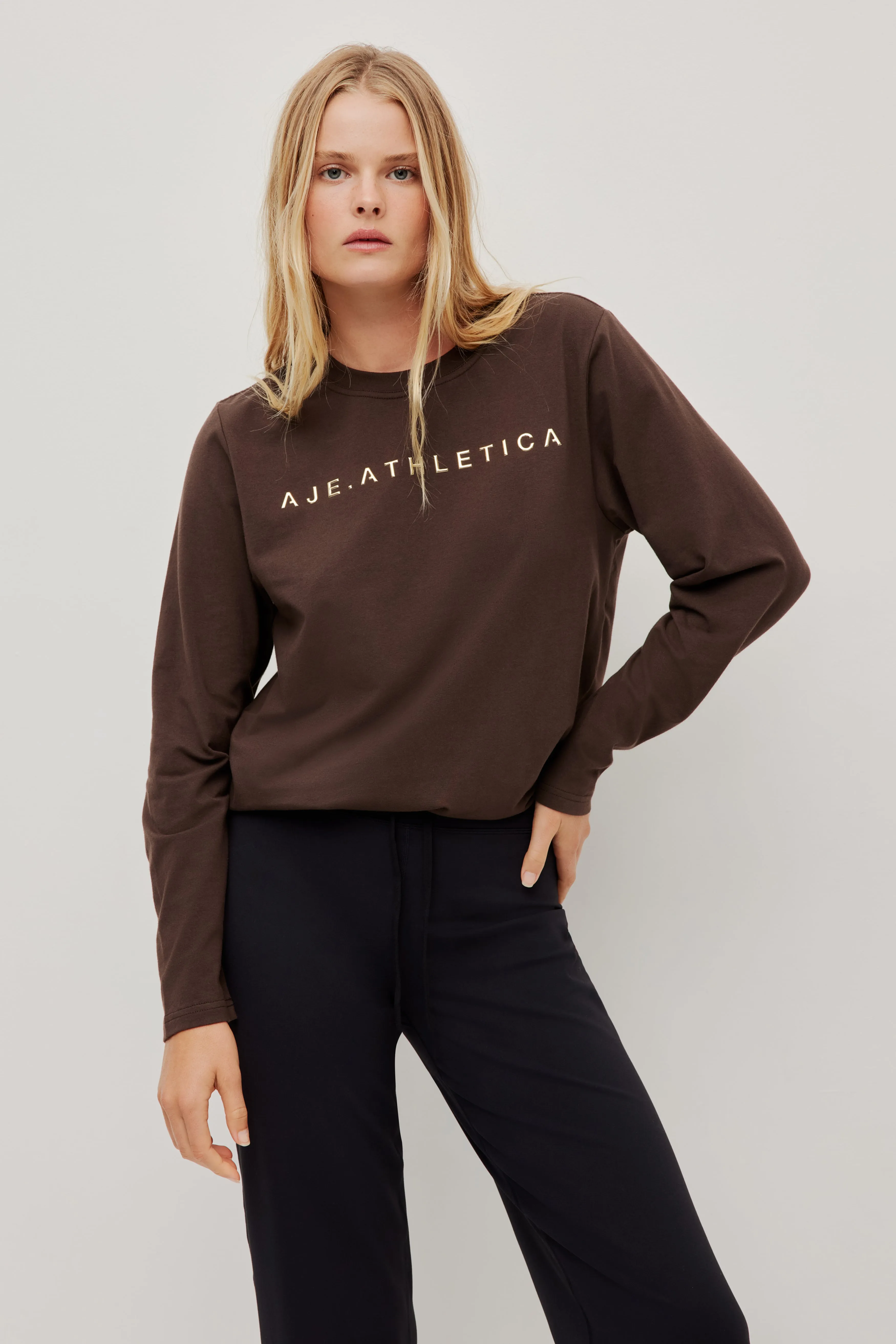Long Sleeve Logo Tee sold by Aje product image thumbnail 3
