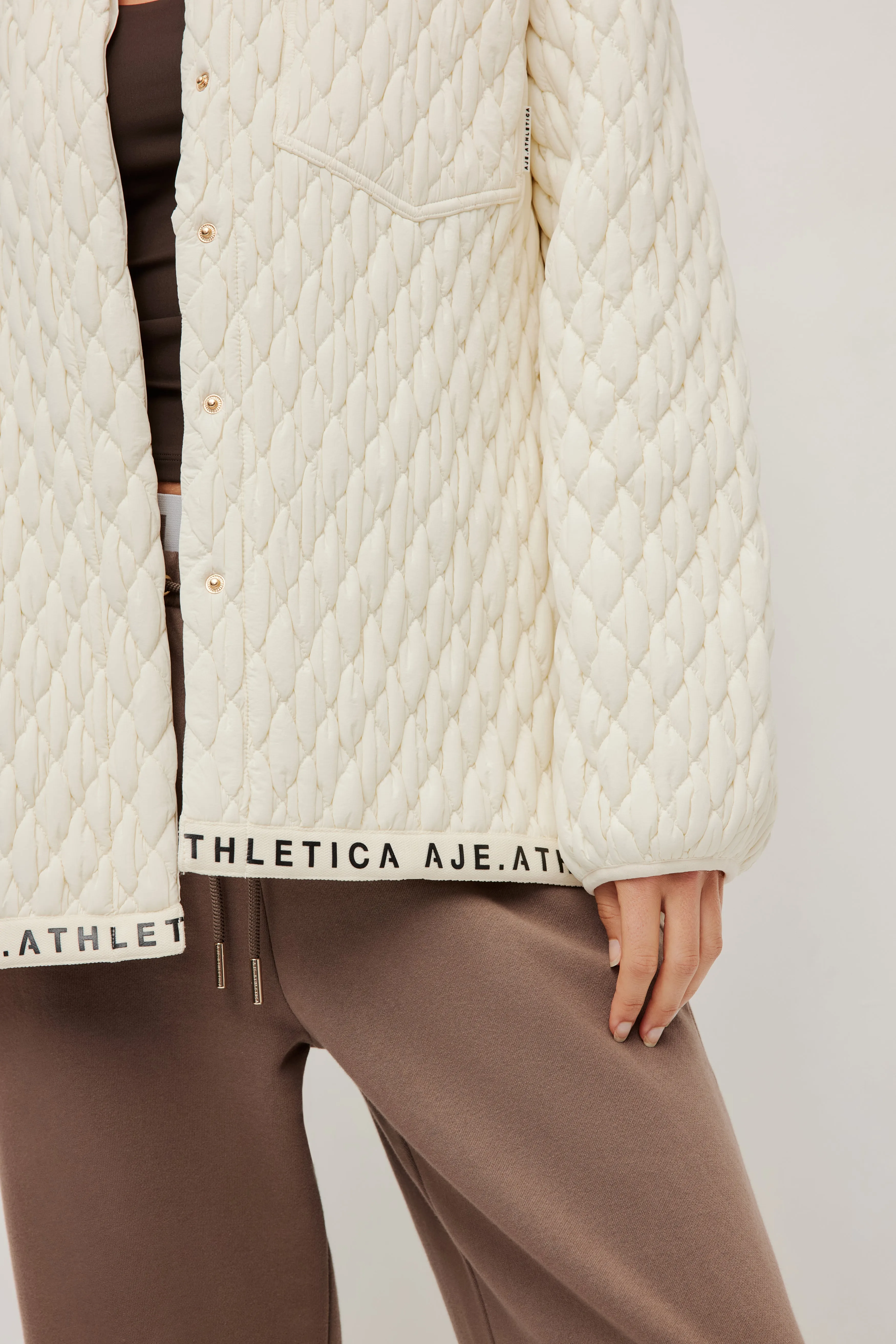 Quilted Logotape Shirt 408 sold by Aje product image thumbnail 4