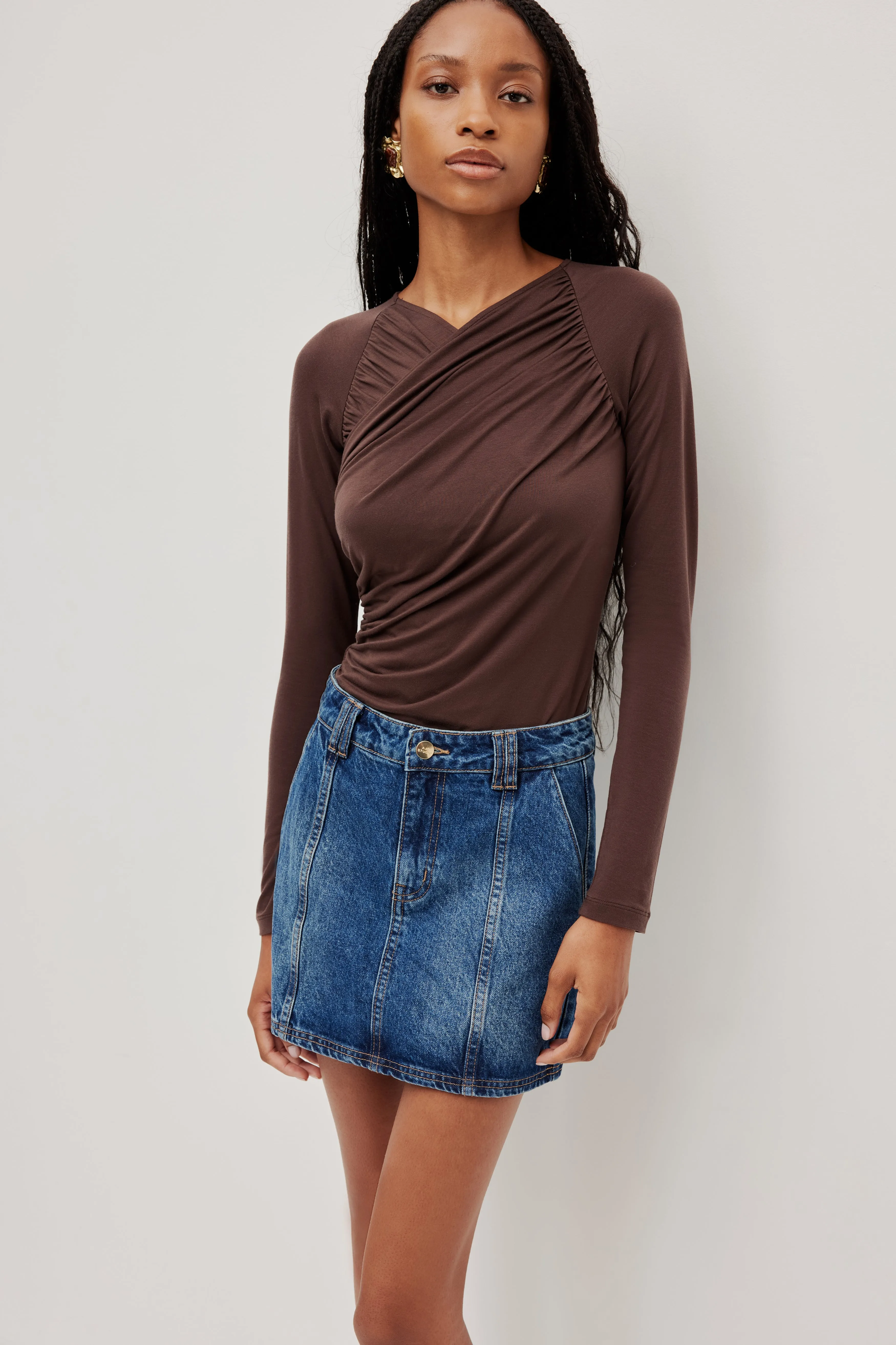 Myles Denim Mini Skirt sold by Aje product image thumbnail 3