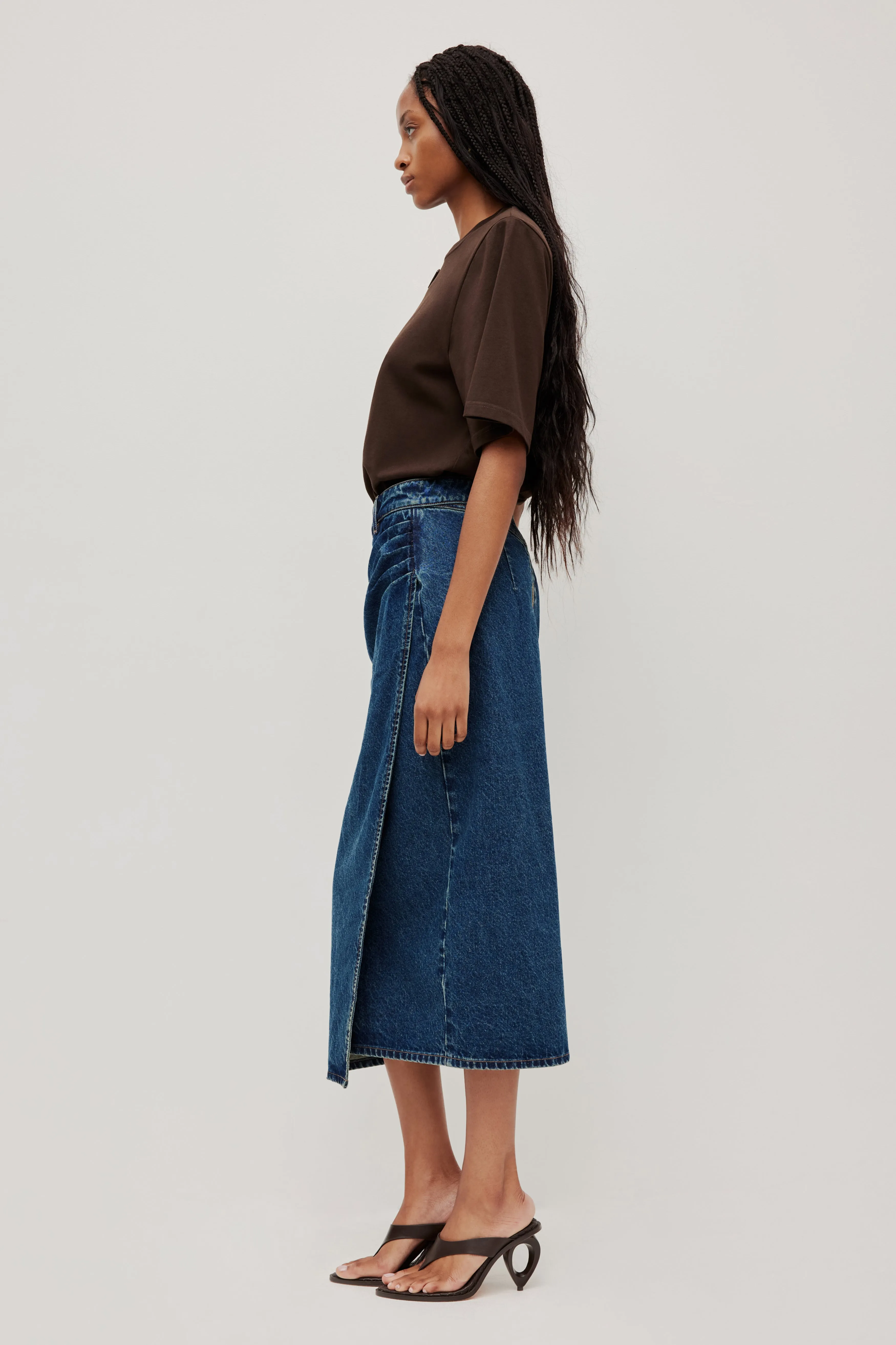 Myles Denim Midi Skirt sold by Aje product image thumbnail 3