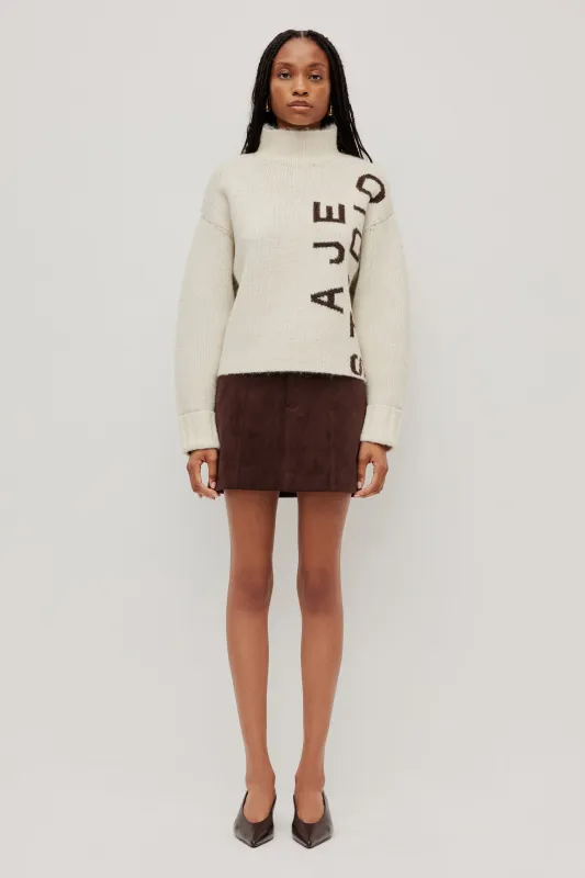 Santiago Logo Knit Jumper made by Aje