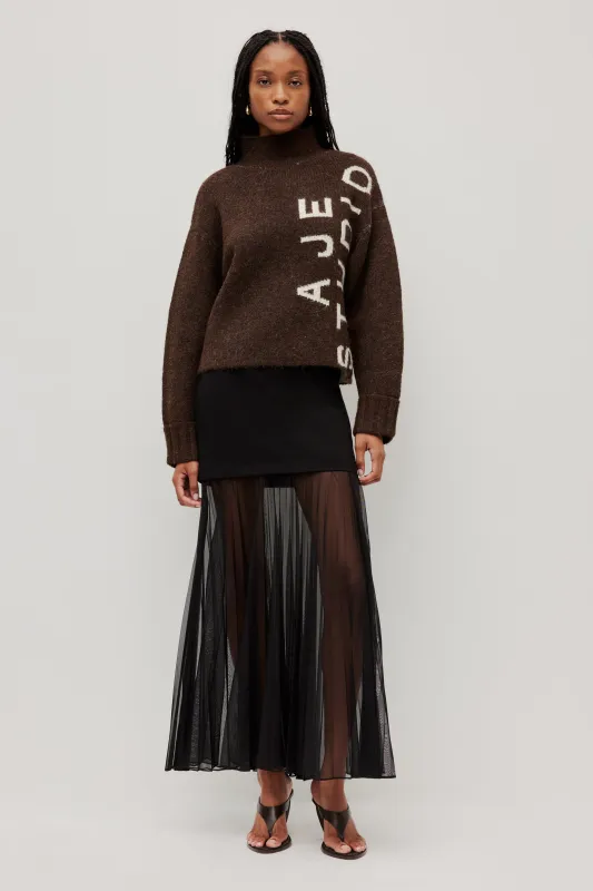 Santiago Logo Knit Jumper made by Aje