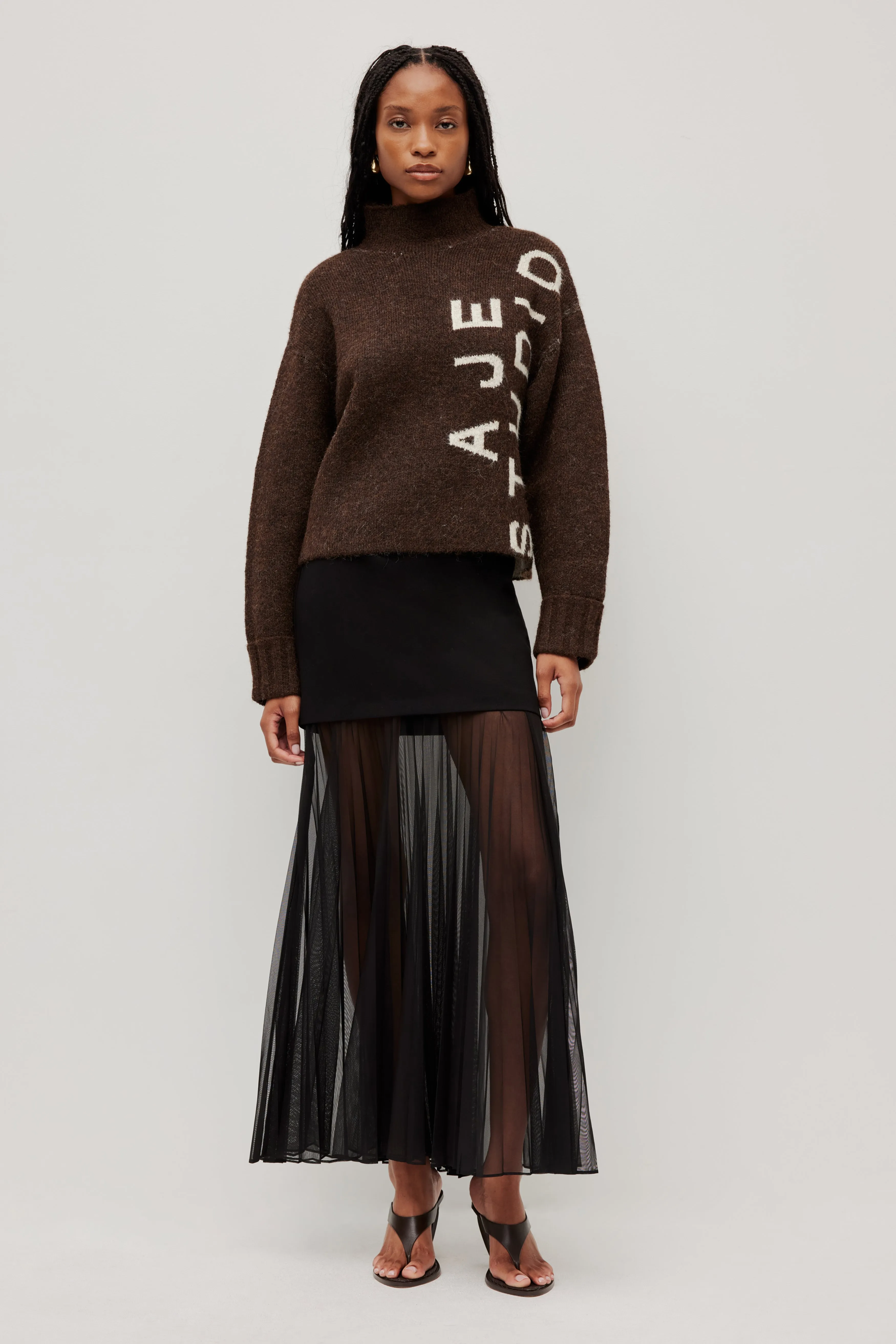 Santiago Logo Knit Jumper sold by Aje