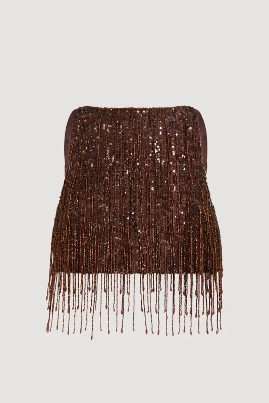 Aire Sequin Top made by Aje