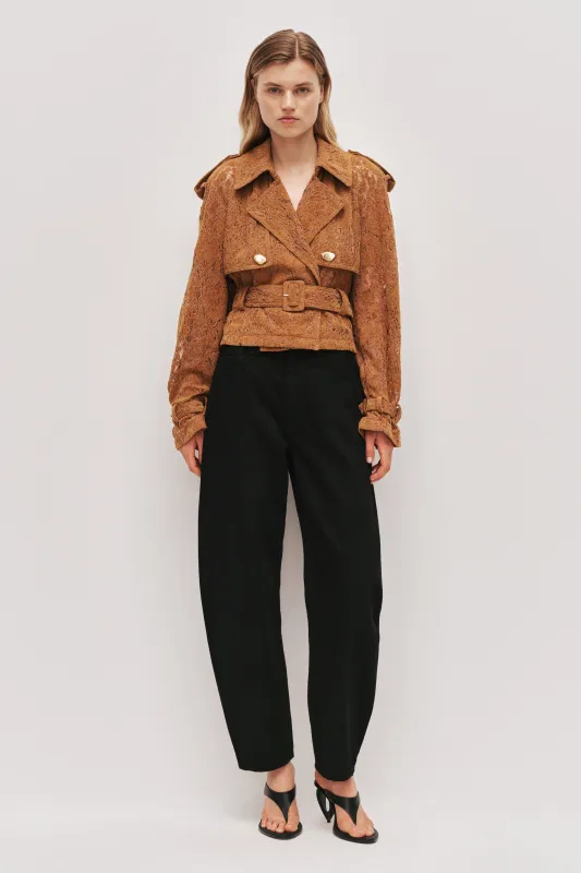 Florence Lace Cropped Jacket made by Aje