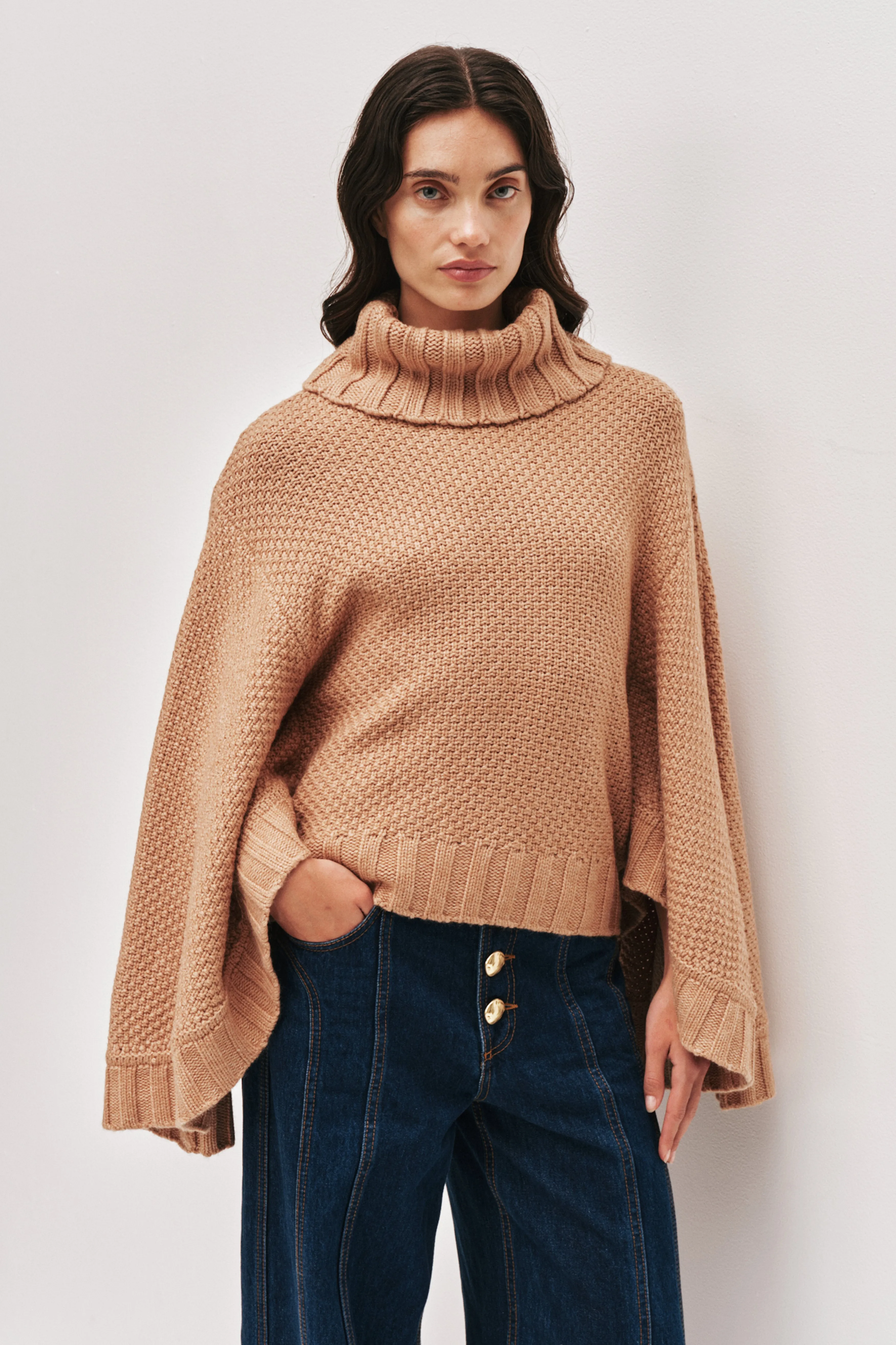 Mirila Cape Knit Top sold by Aje product image thumbnail 3