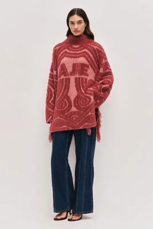 Jouve Jacquard Jumper made by Aje