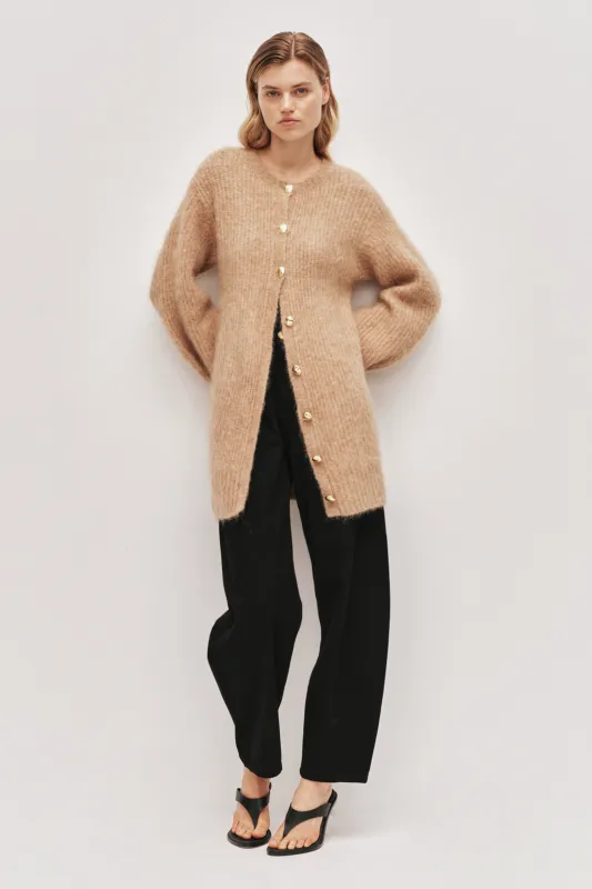 Liyana Fluffy Cocoon Cardigan made by Aje