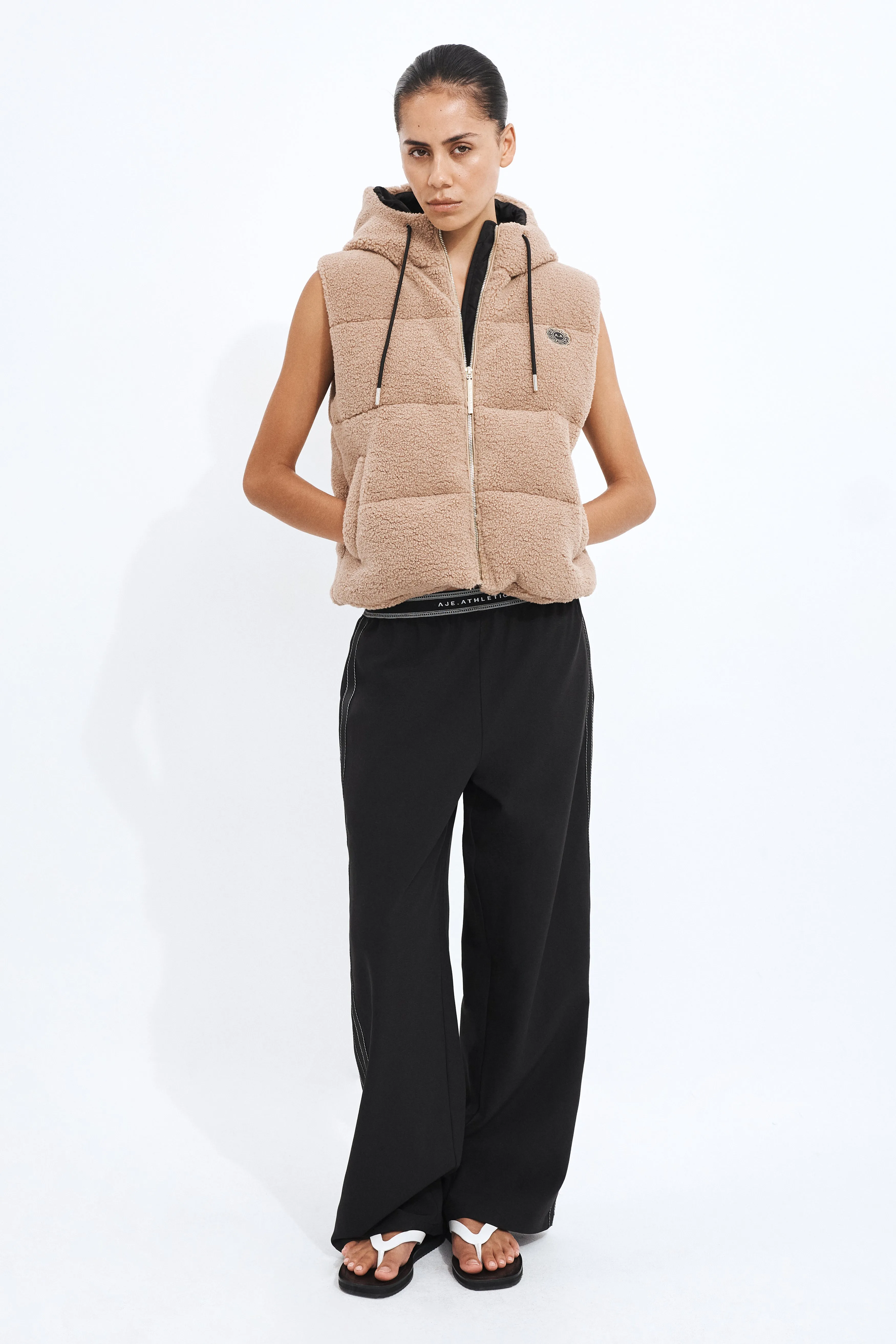 Sherpa Sleeveless Vest sold by Aje
