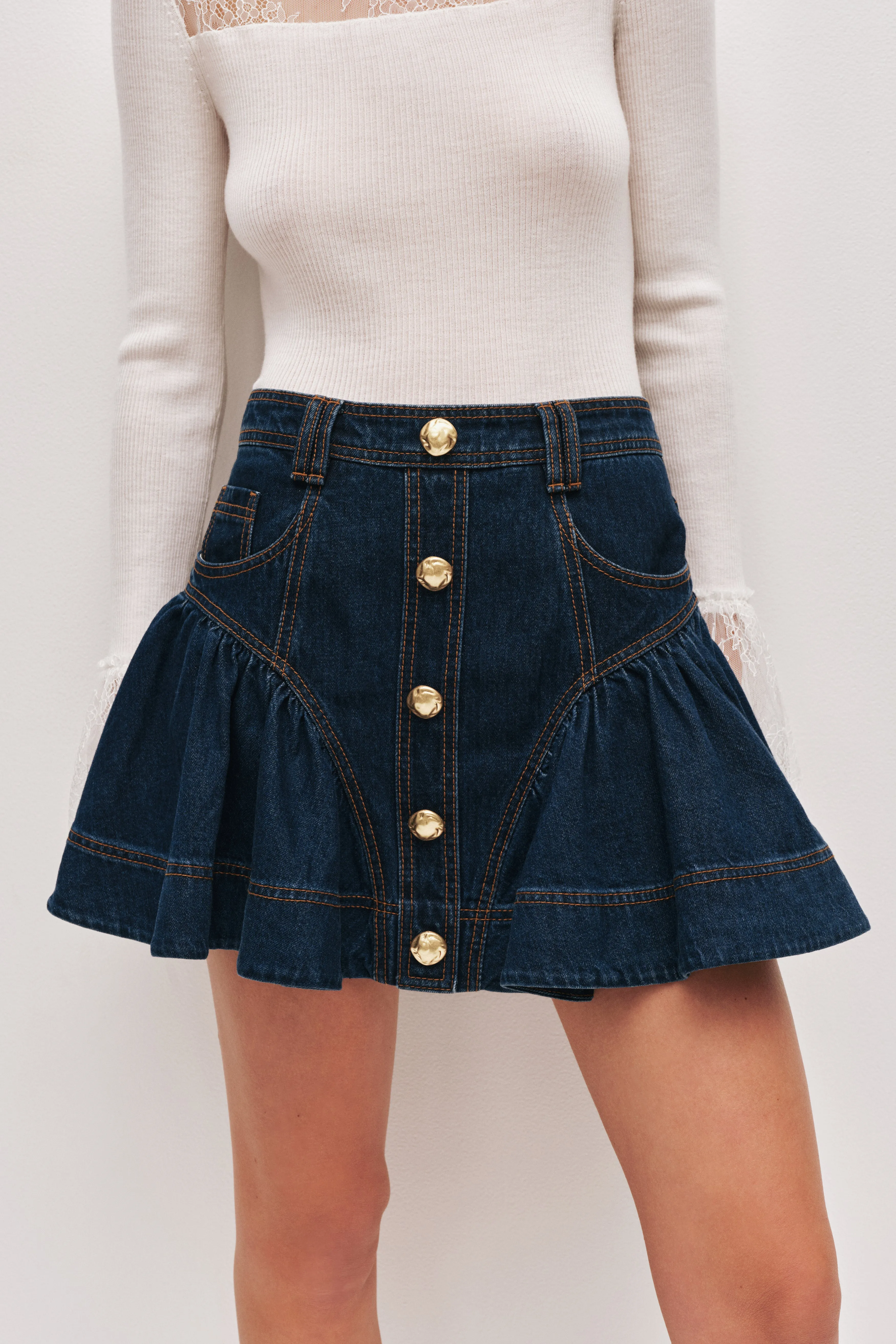 Elodi Denim Mini Skirt sold by Aje product image thumbnail 4