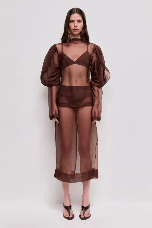 Mirella Organza Long Sleeve Top made by Aje