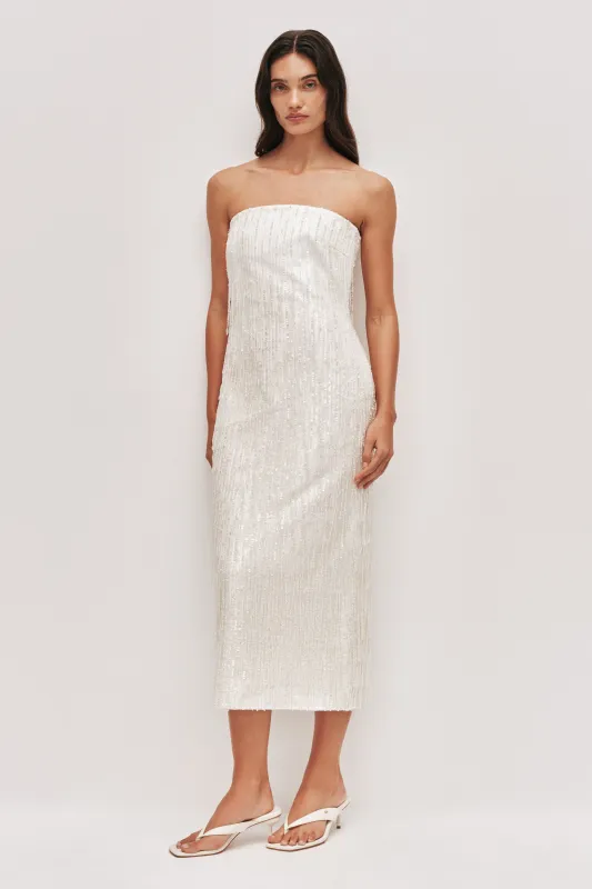 Amulet Sequin Midi Dress made by Aje