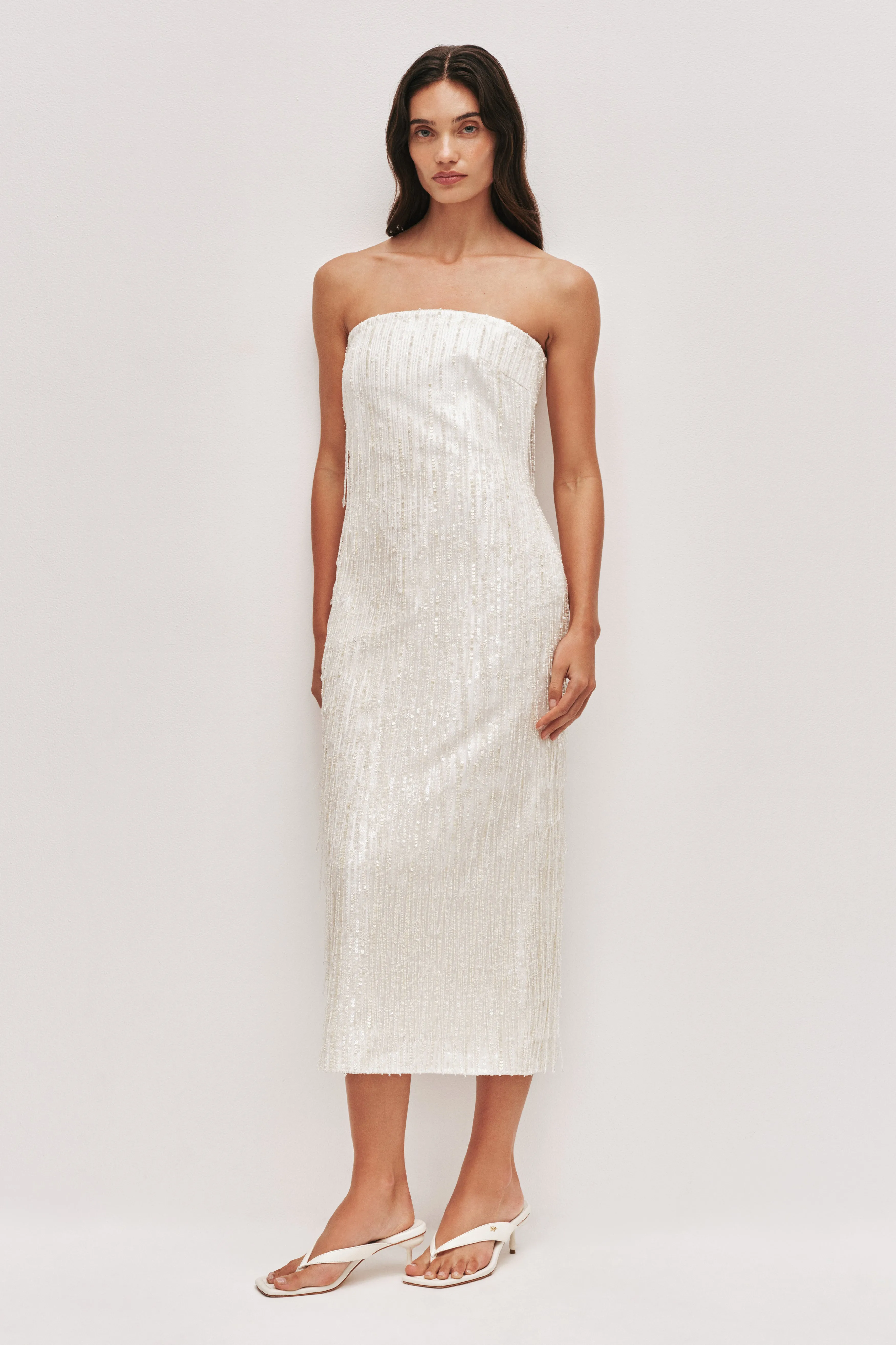 Amulet Sequin Midi Dress sold by Aje