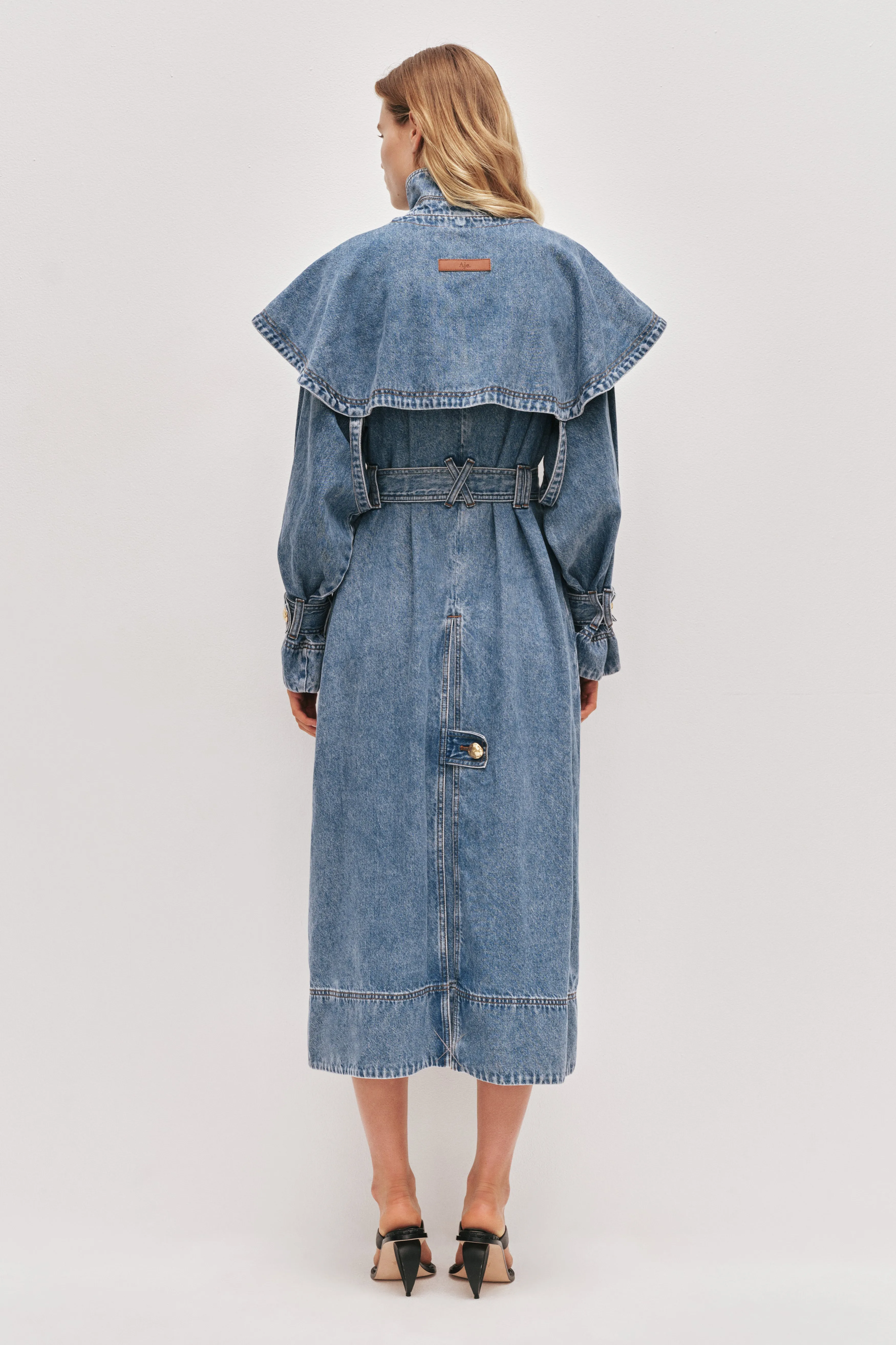 Lorraine Denim Trench Coat sold by Aje product image thumbnail 5