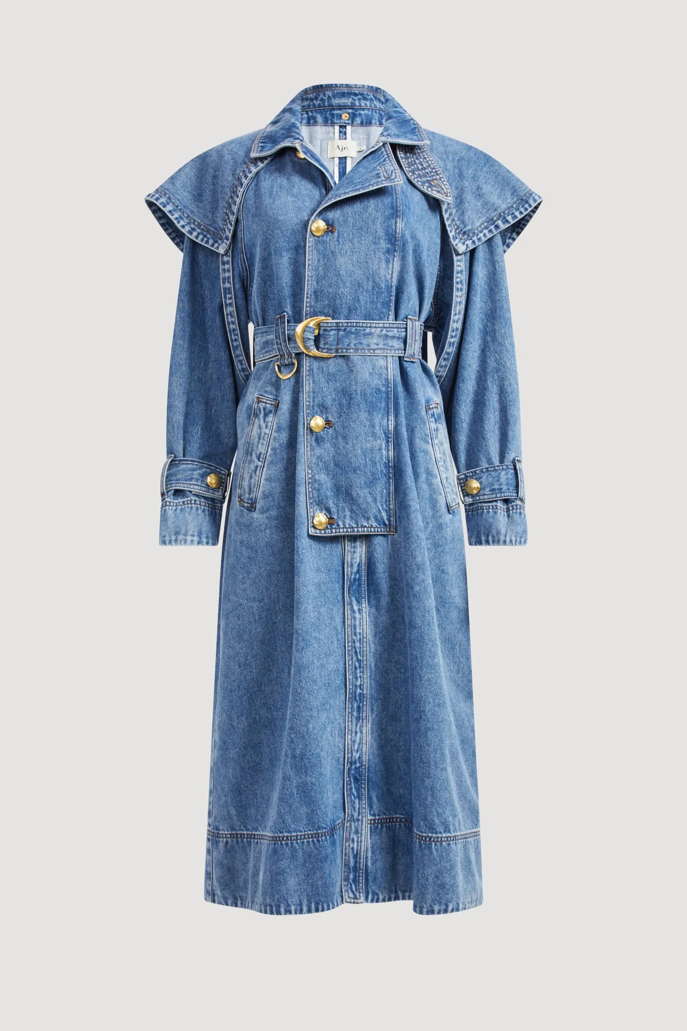 Lorraine Denim Trench Coat sold by Aje product image thumbnail 2