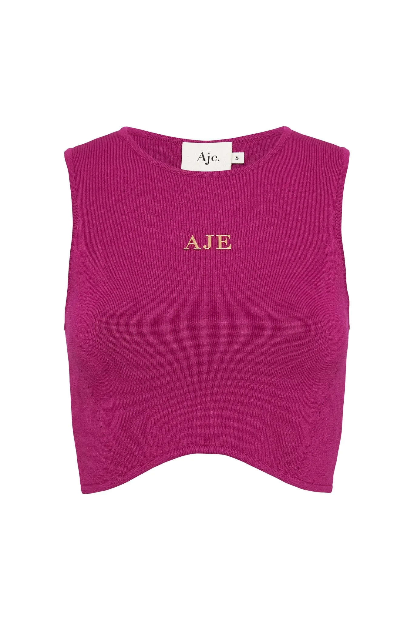 Willow Logo Knit Tank Top sold by Aje product image thumbnail 2