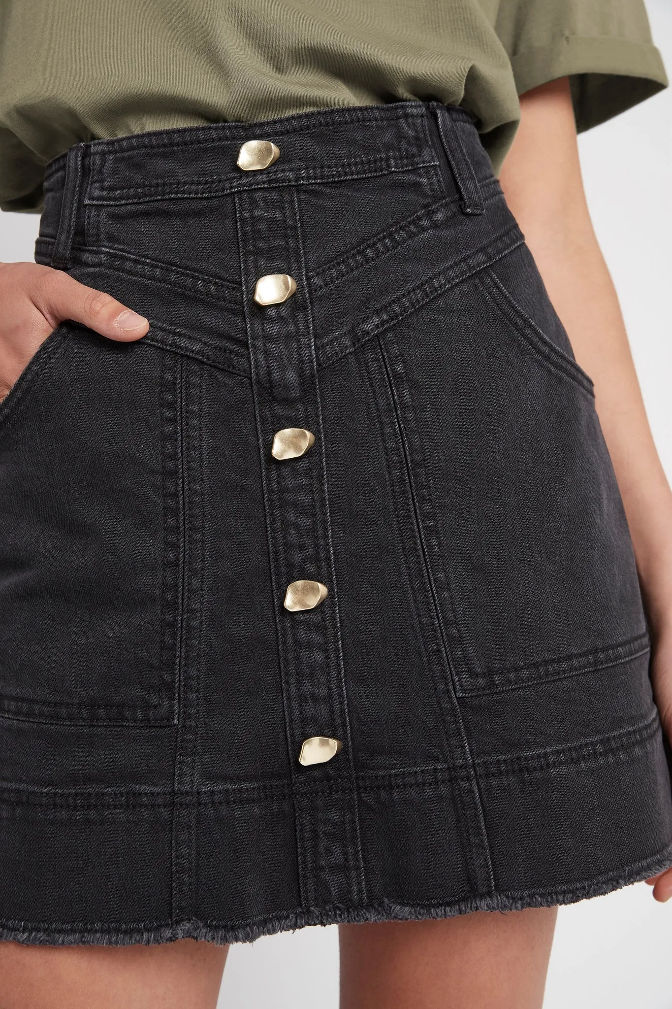 Cole Denim Mini Skirt sold by Aje product image thumbnail 4