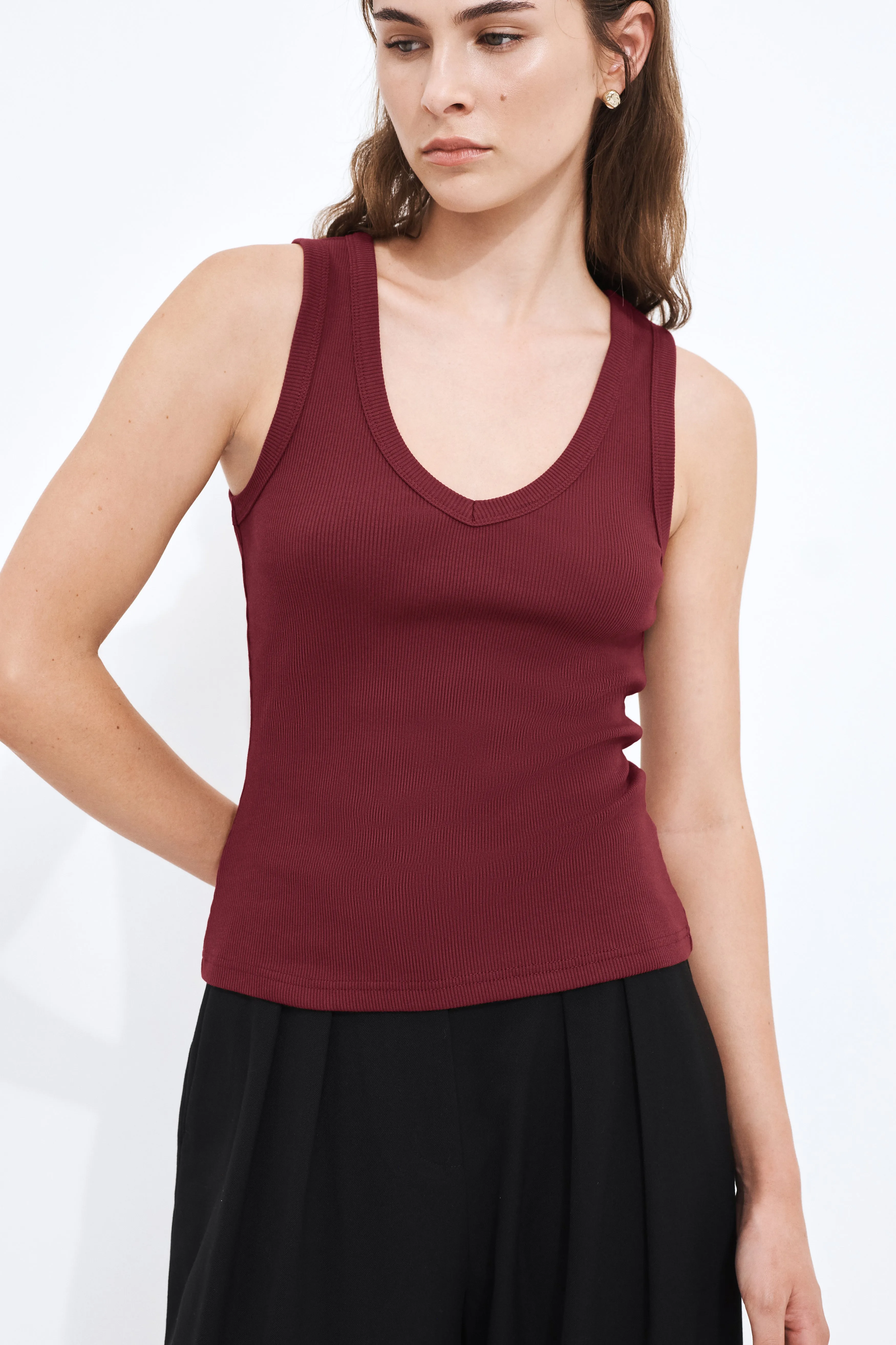 Monroe V-Neck Tank sold by Aje product image thumbnail 4