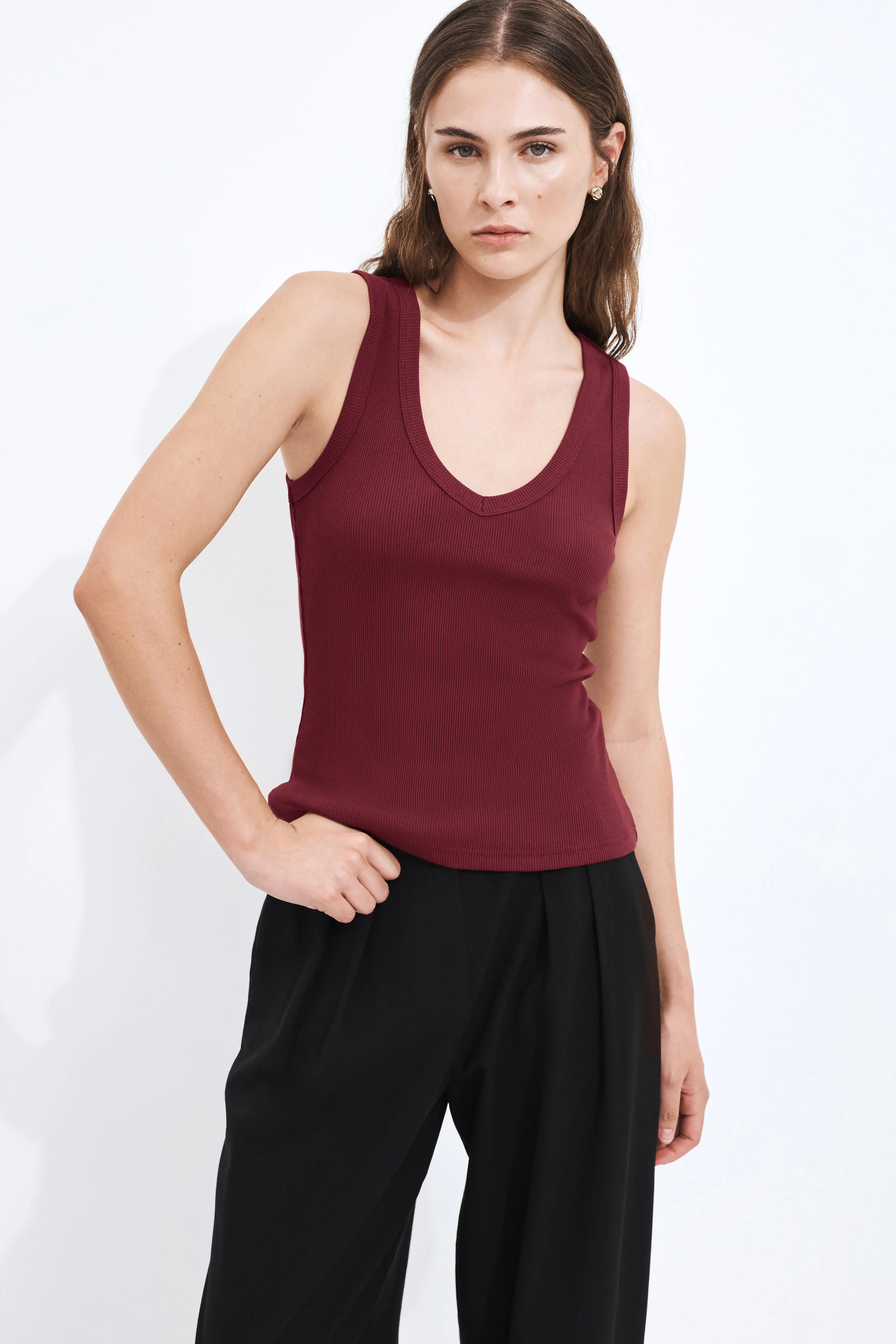 Monroe V-Neck Tank sold by Aje product image thumbnail 3