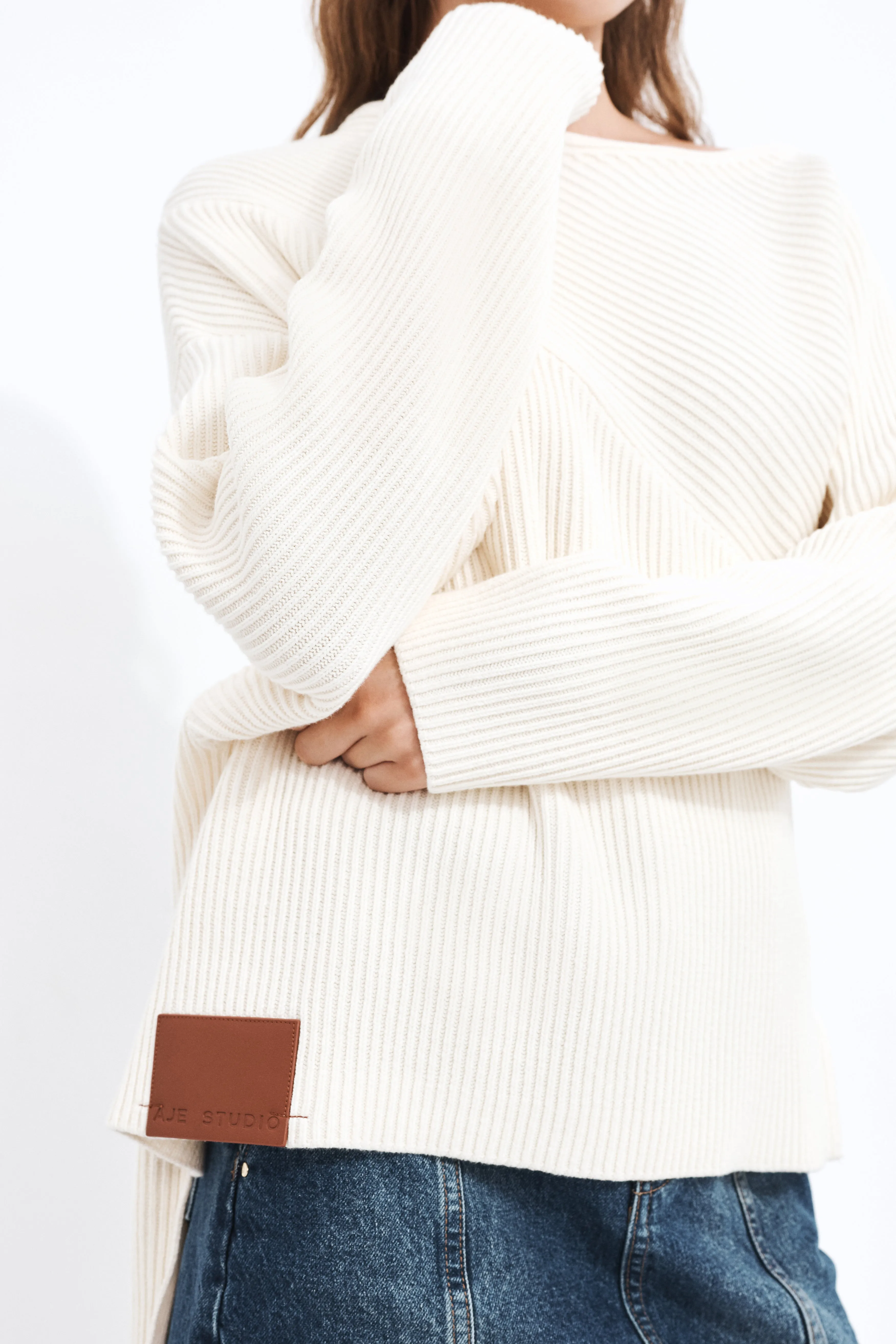 Mila Asymmetric Knit Jumper sold by Aje product image thumbnail 4