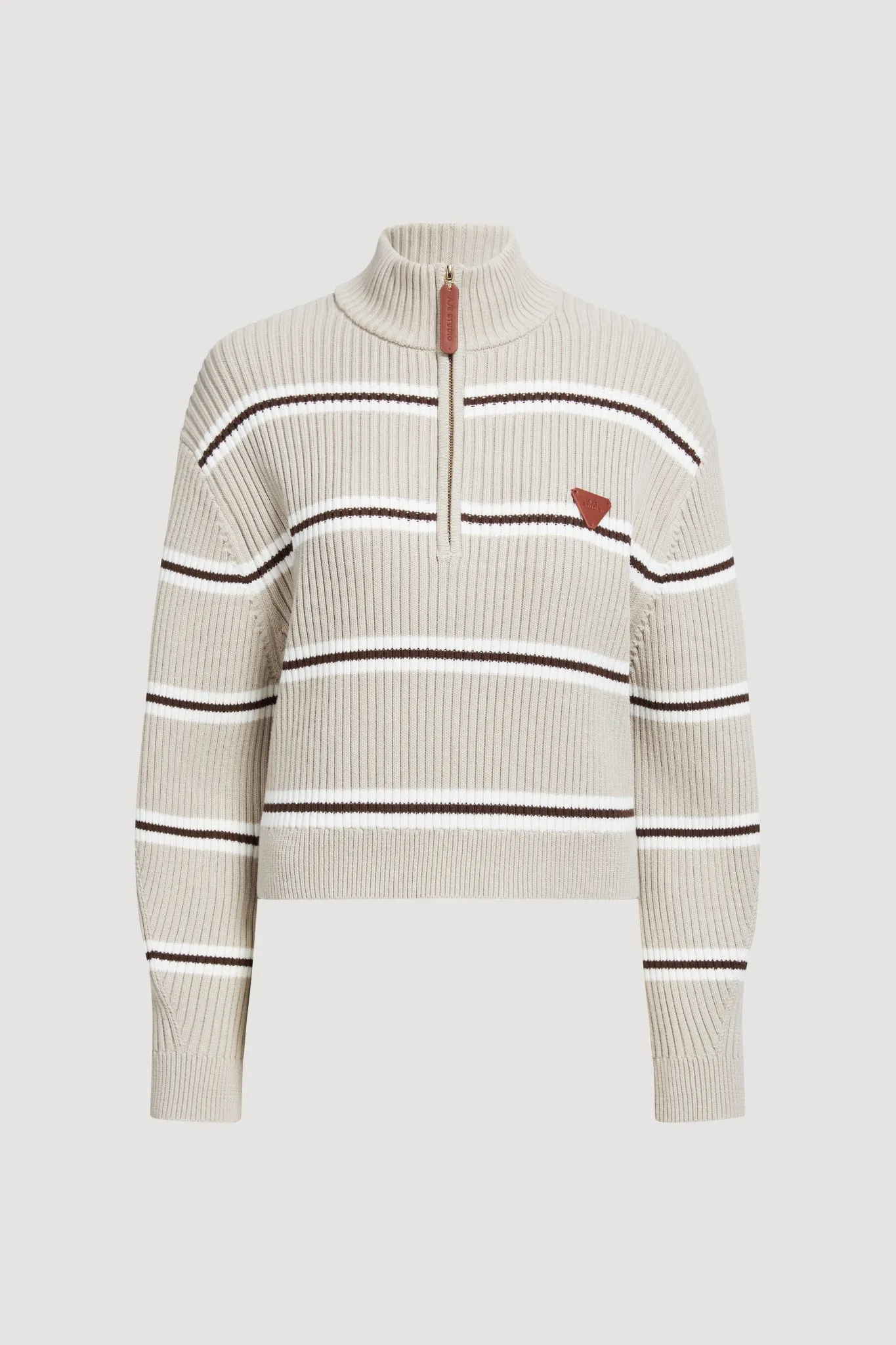 Clara 1/4 Zip Stripe Jumper sold by Aje product image thumbnail 2
