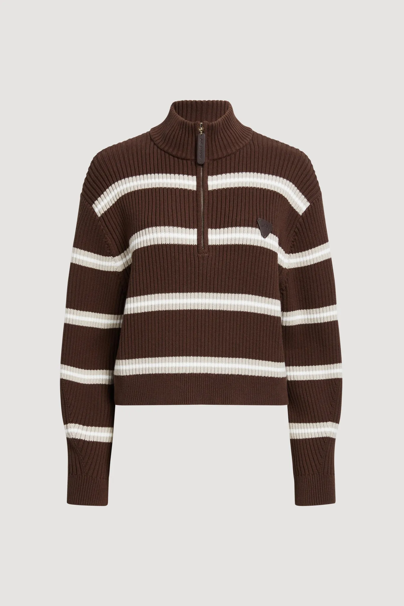 Clara 1/4 Zip Stripe Jumper sold by Aje product image thumbnail 2